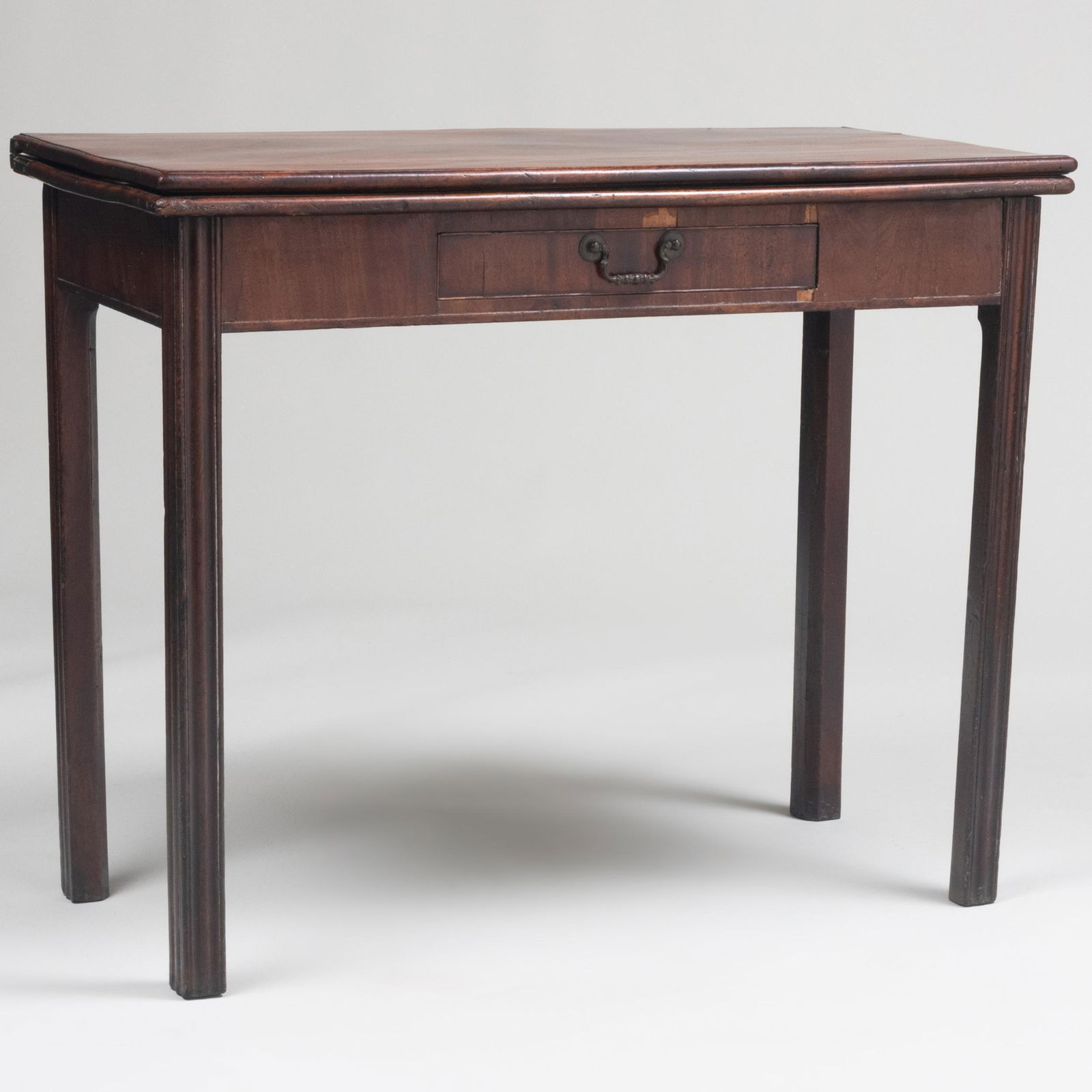 George III Mahogany Fold Over Card Table (1 of 11)