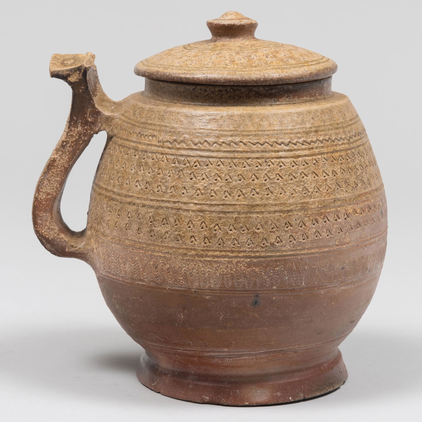 Small Chinese Proto-Porcelain Jar and Cover (1 of 11)