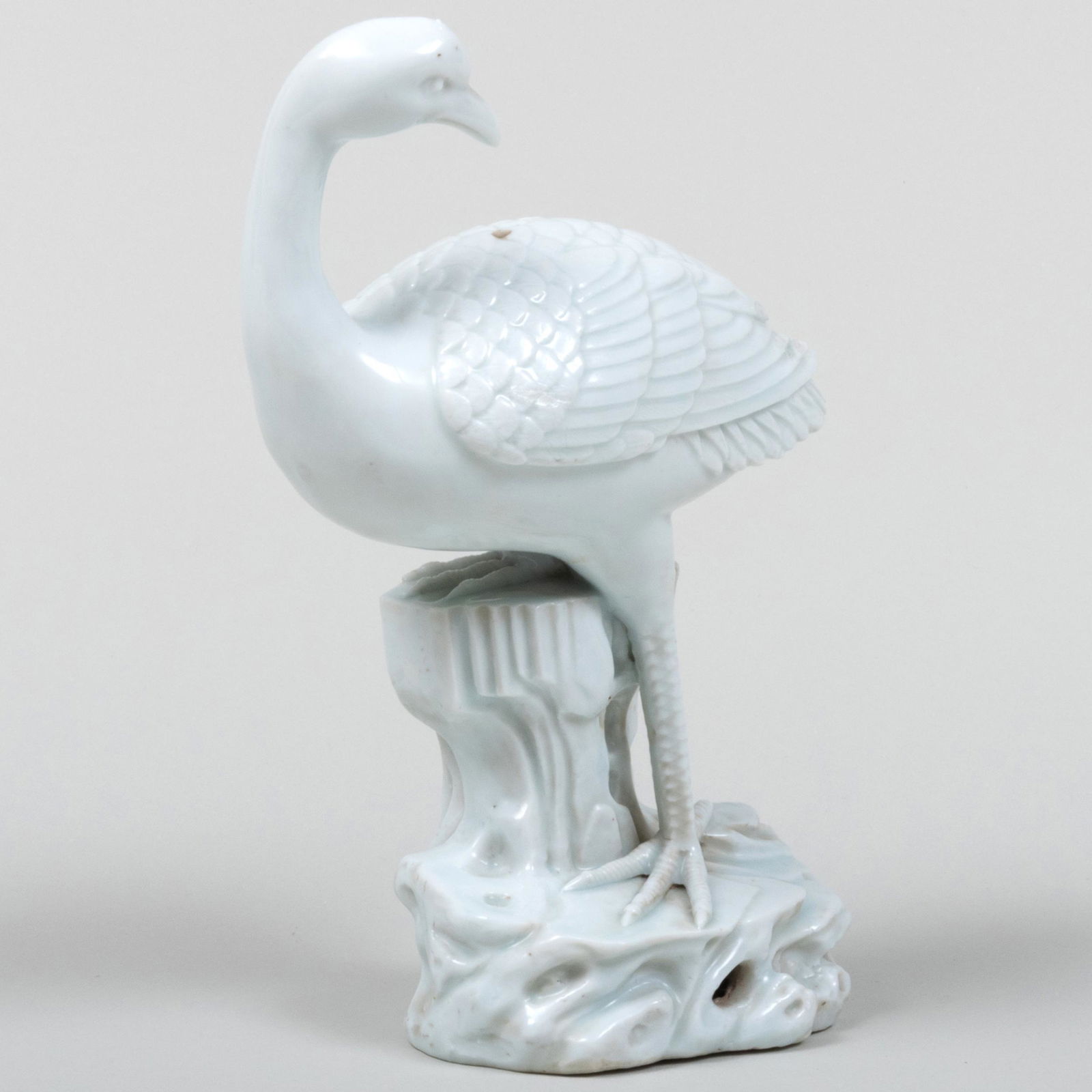 Chinese White Glazed Figure of a Crane (1 of 7)