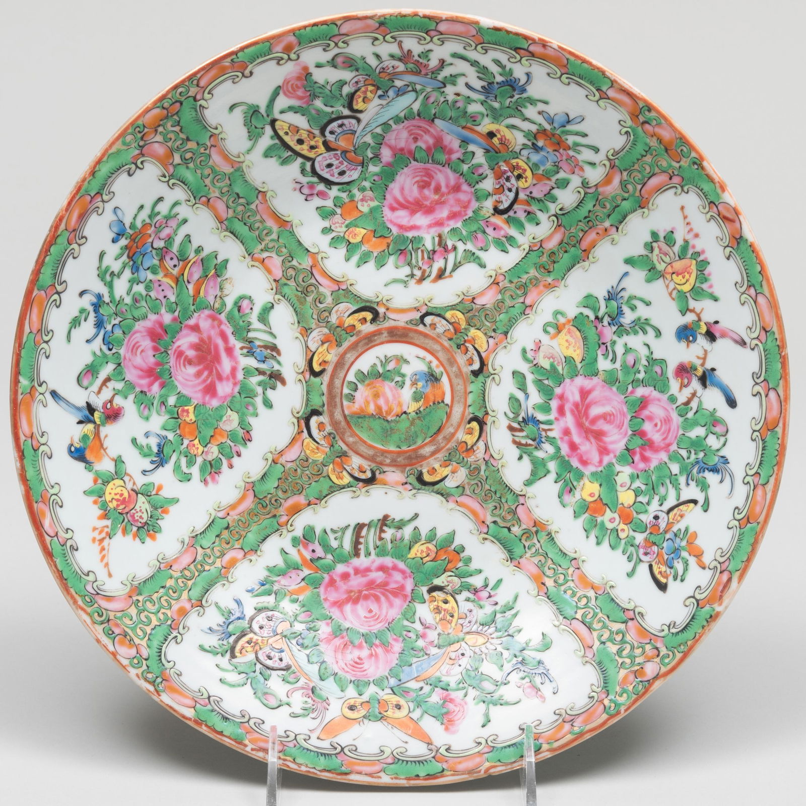 Chinese Export Canton Famille Rose Porcelain Dish (1 of 4)