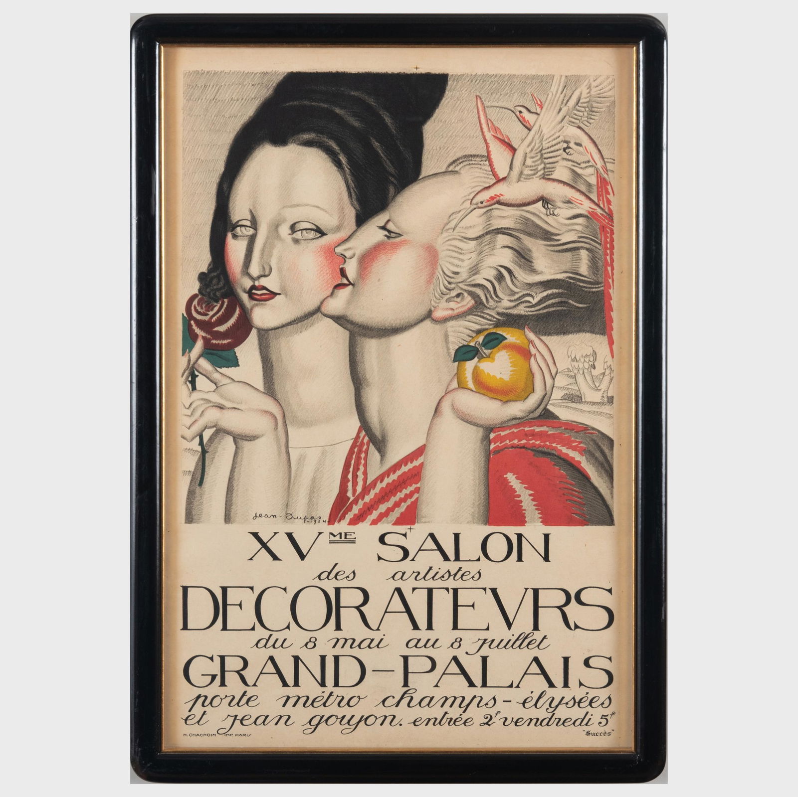 Jean Dupas (1882-1964):  XVme Salon des artistes decorateurs ; and  Untitled (1 of 6)