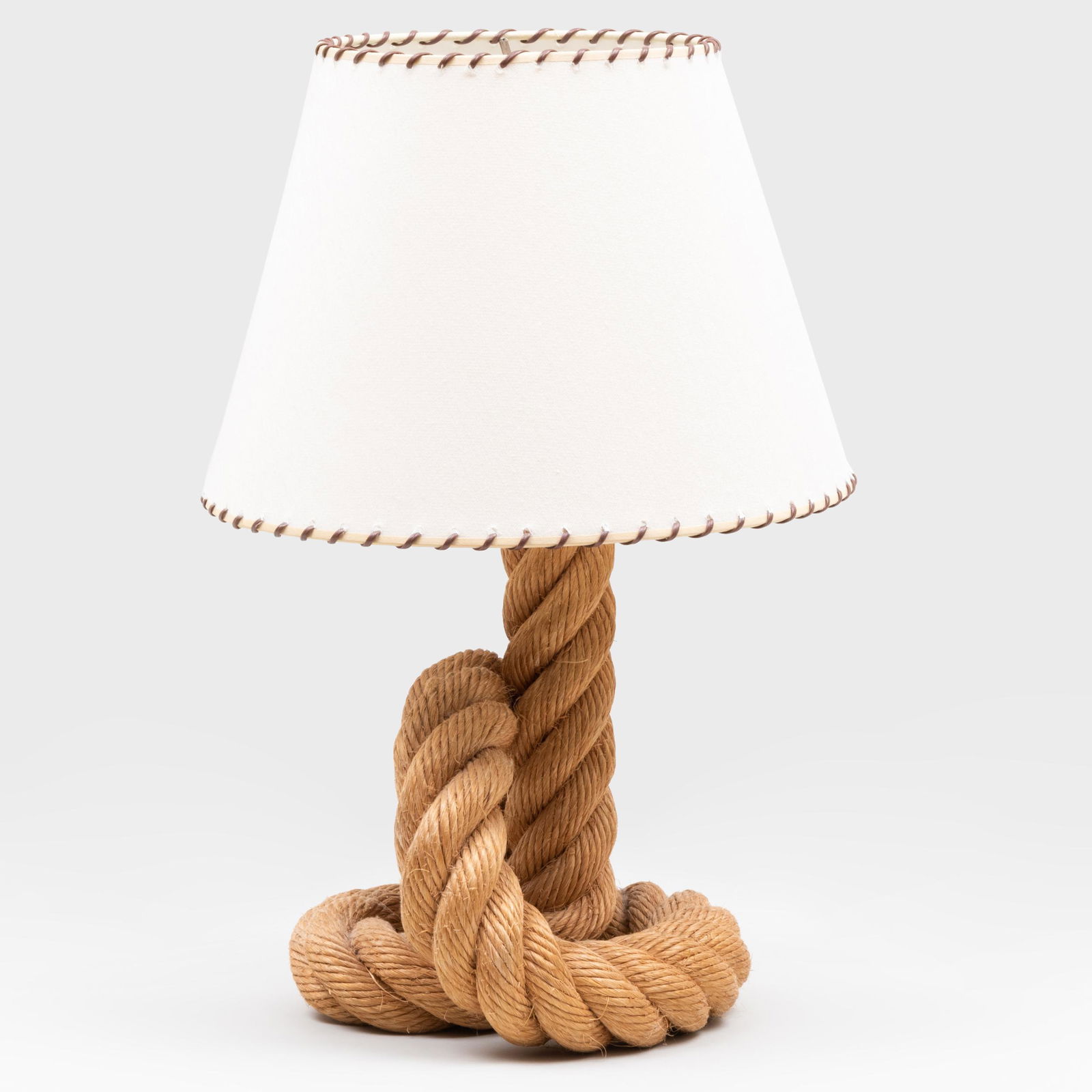 Rope Formed Table Lamp with a Custom Shade (1 of 6)