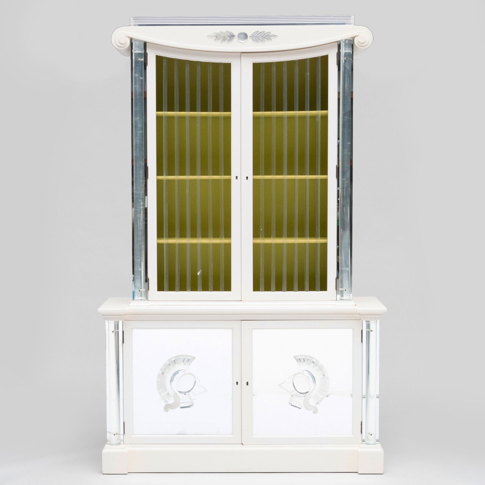 Lorin Jackson for Grosfeld House Painted, Lucite and Mirrored Cabinet (1 of 9)