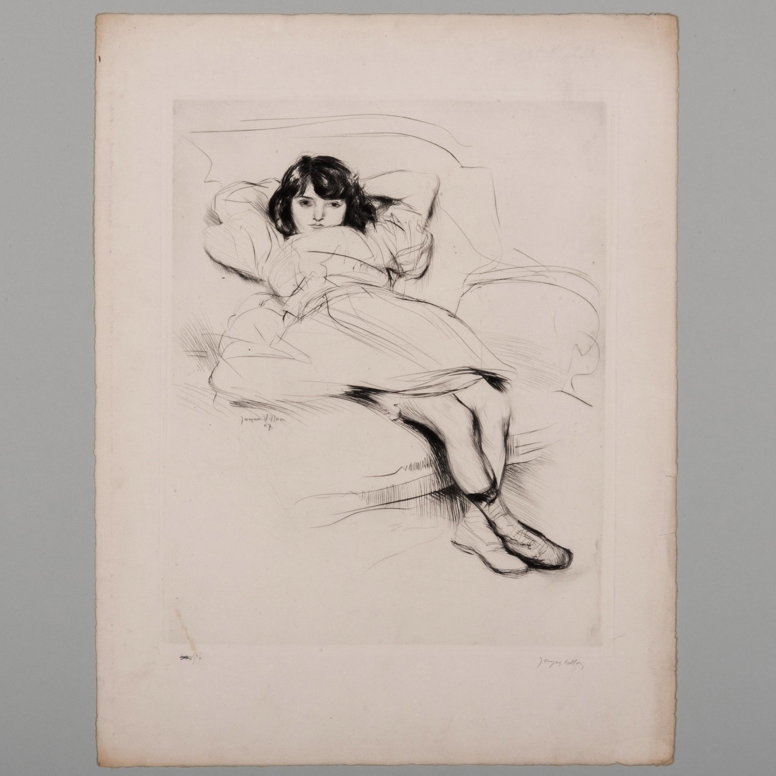 Jacques Villon (1875-1963): Renée au canapé (1 of 8)