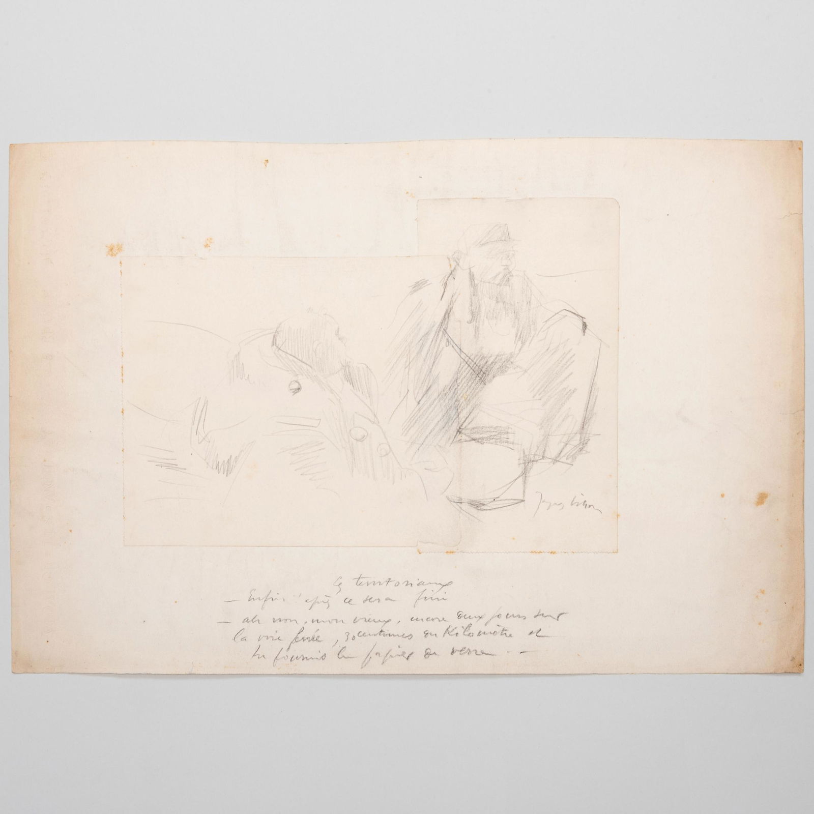 Jacques Villon (1875-1963): Figure Study (1 of 4)