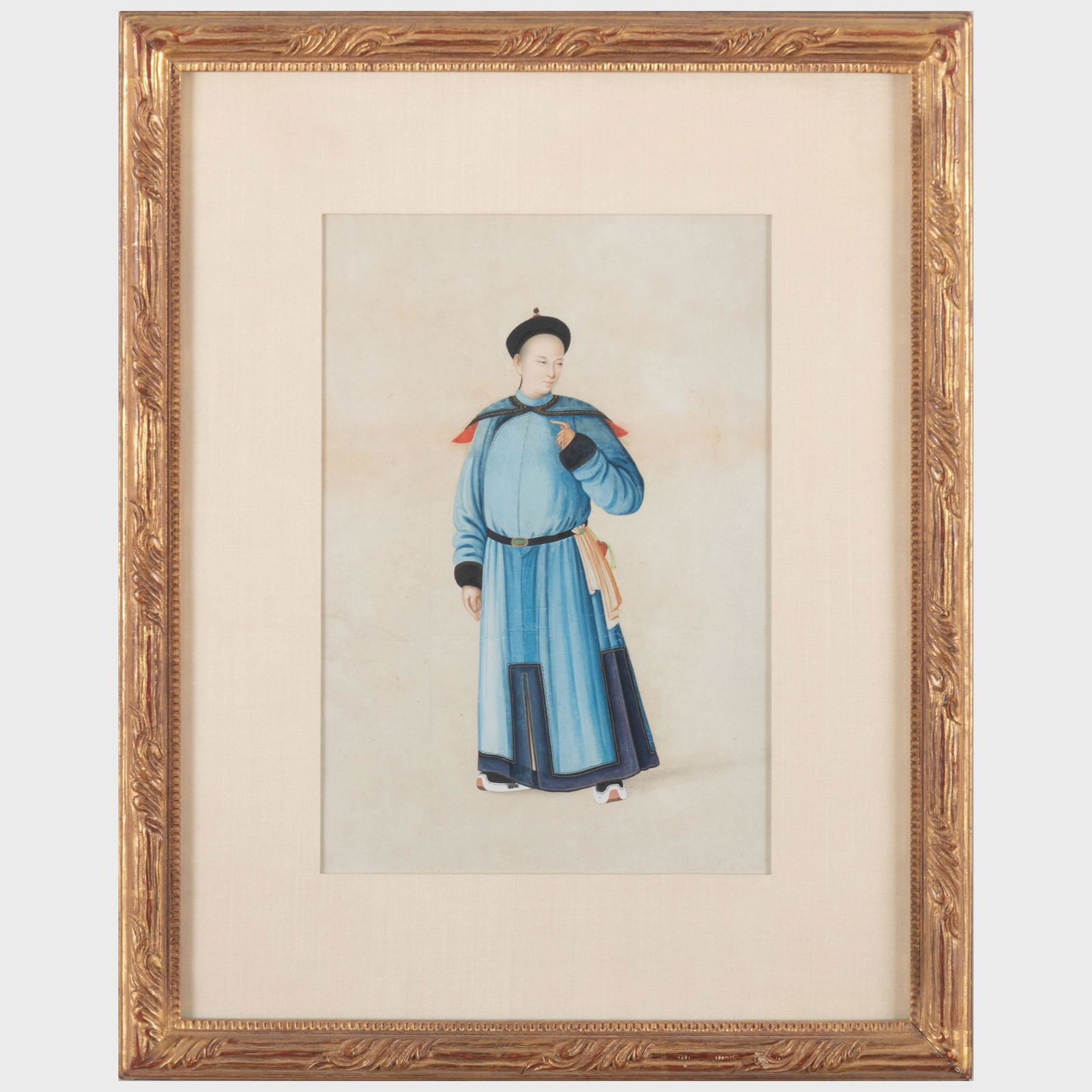 Chinese Export Gouache Painting of a Figure on Pith Paper (1 of 4)