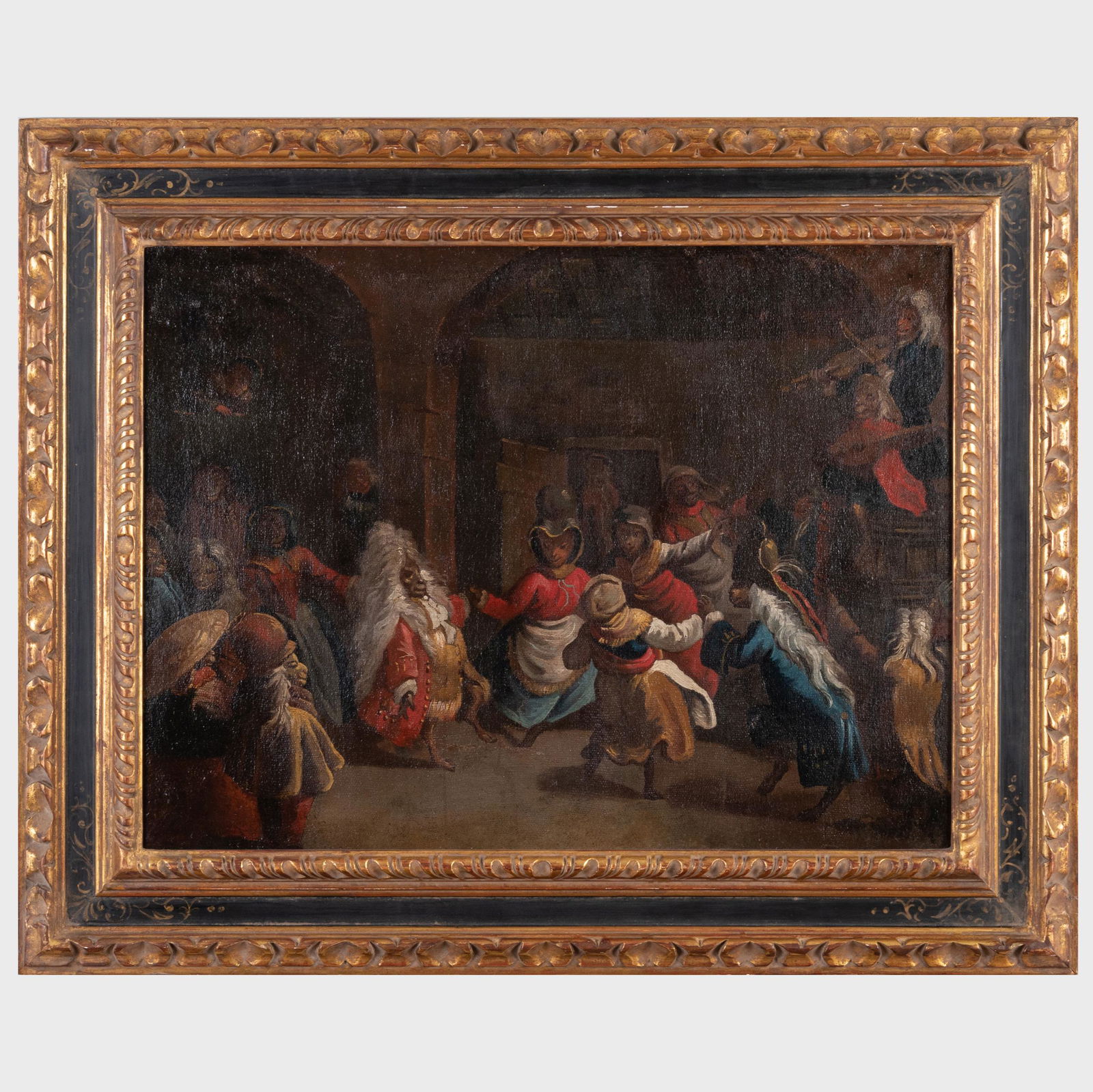 Circle of Faustino Bocchi (1659-1741): Monkeys Dancing (1 of 5)