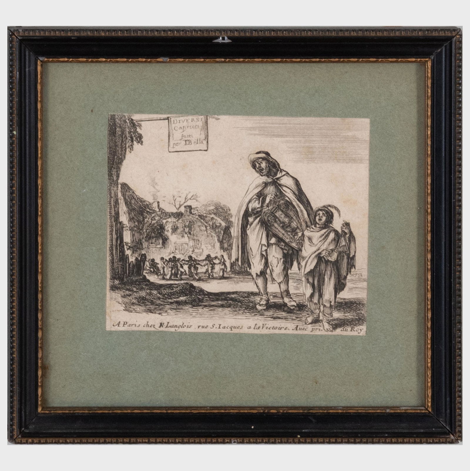 Stefano Della Bella (1610-1664): Title Page from Diversi Capricci (1 of 3)