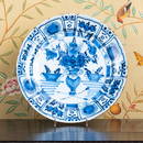 Blue and White Delft Charger and a Plate