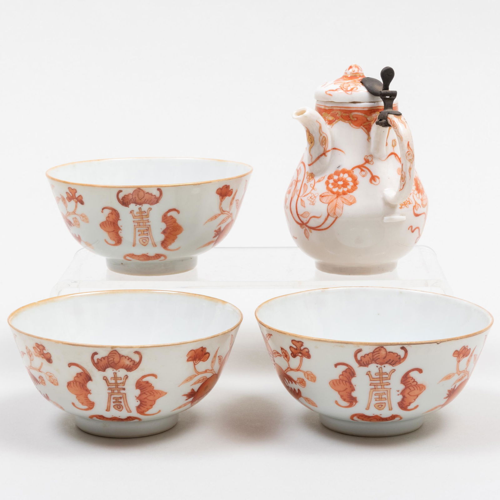 Group of Chinese Iron Red Decorated Porcelain Wares (1 of 20)
