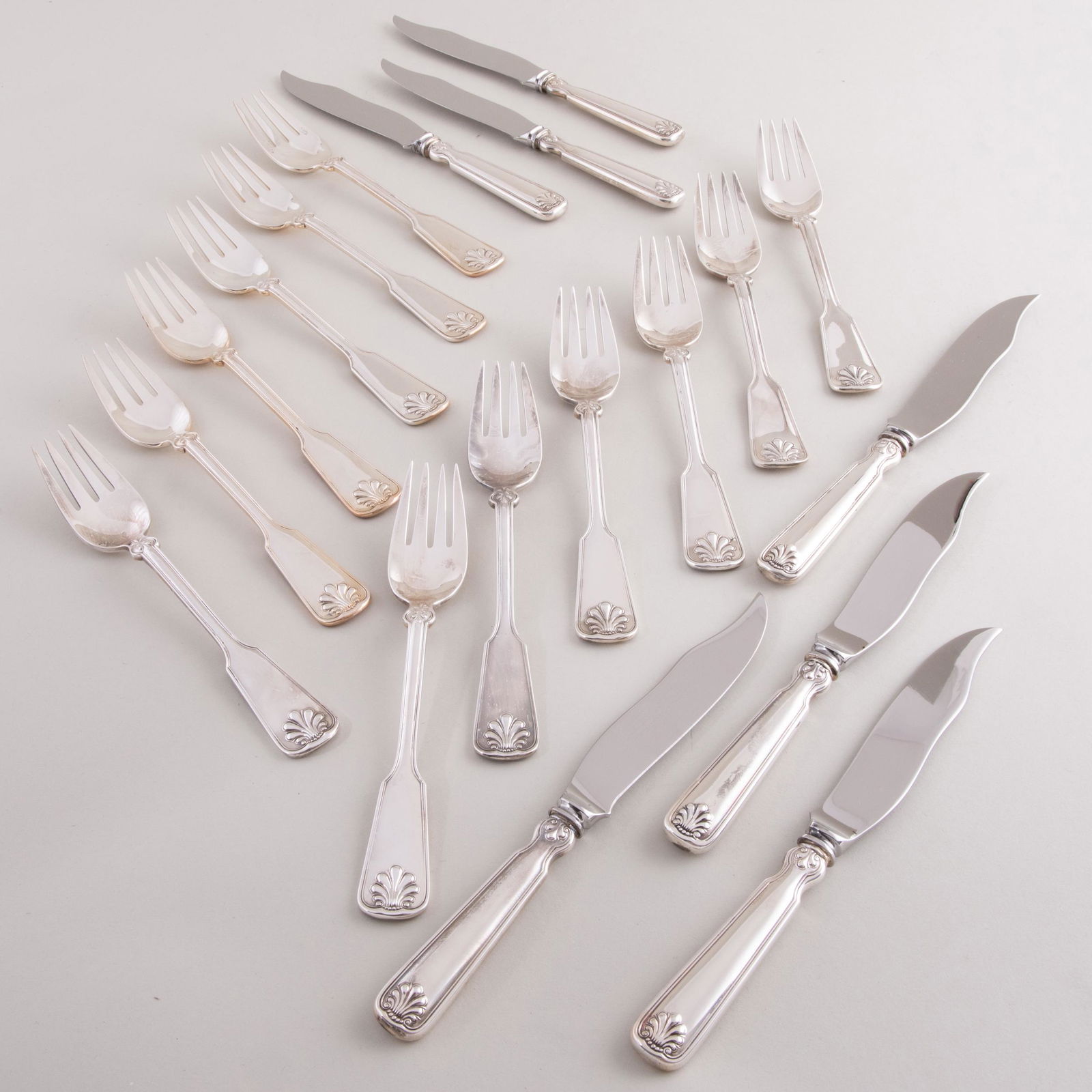 Silver Tiffany & Co. Part Silver Fish Service (1 of 7)