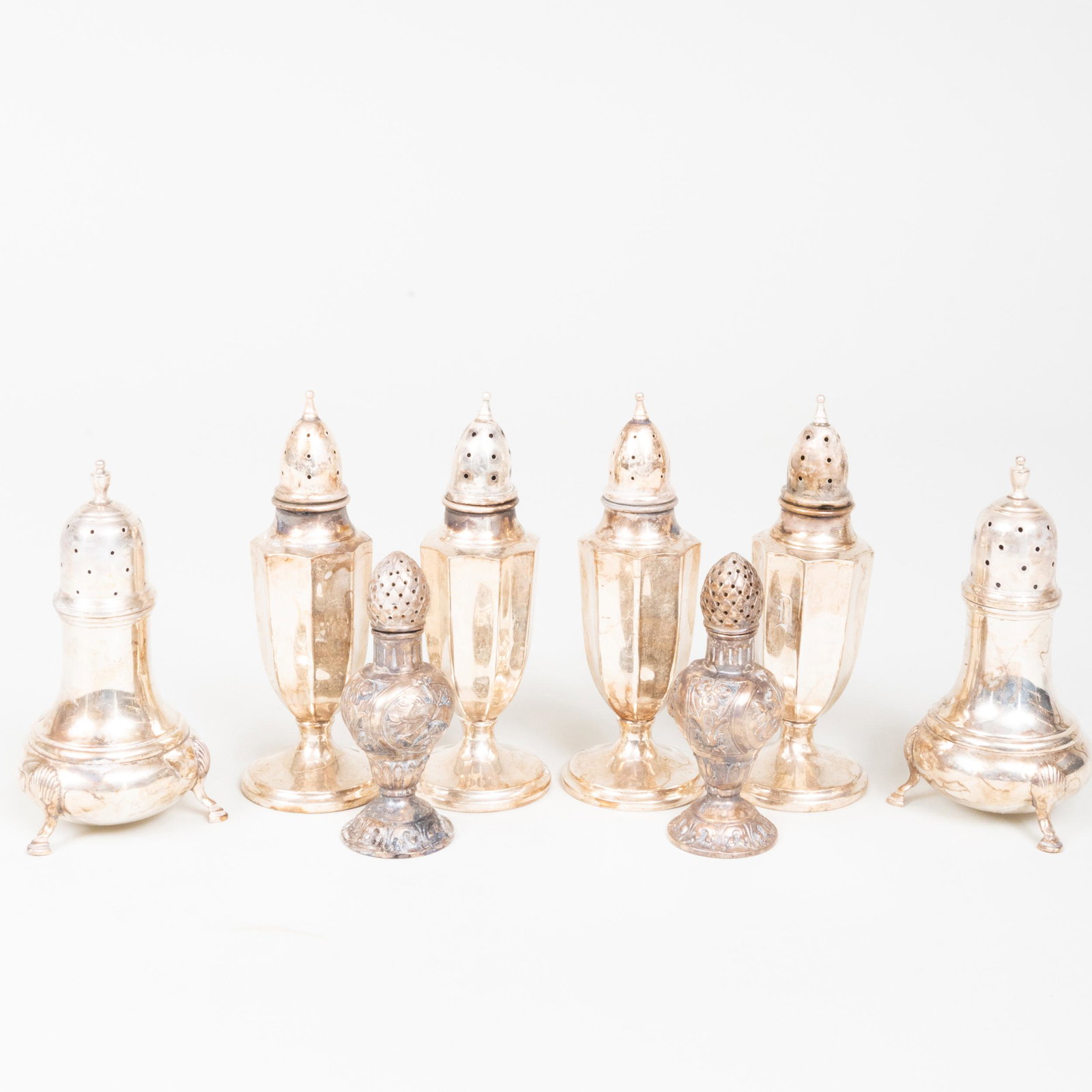 Group of Silver Casters (1 of 4)