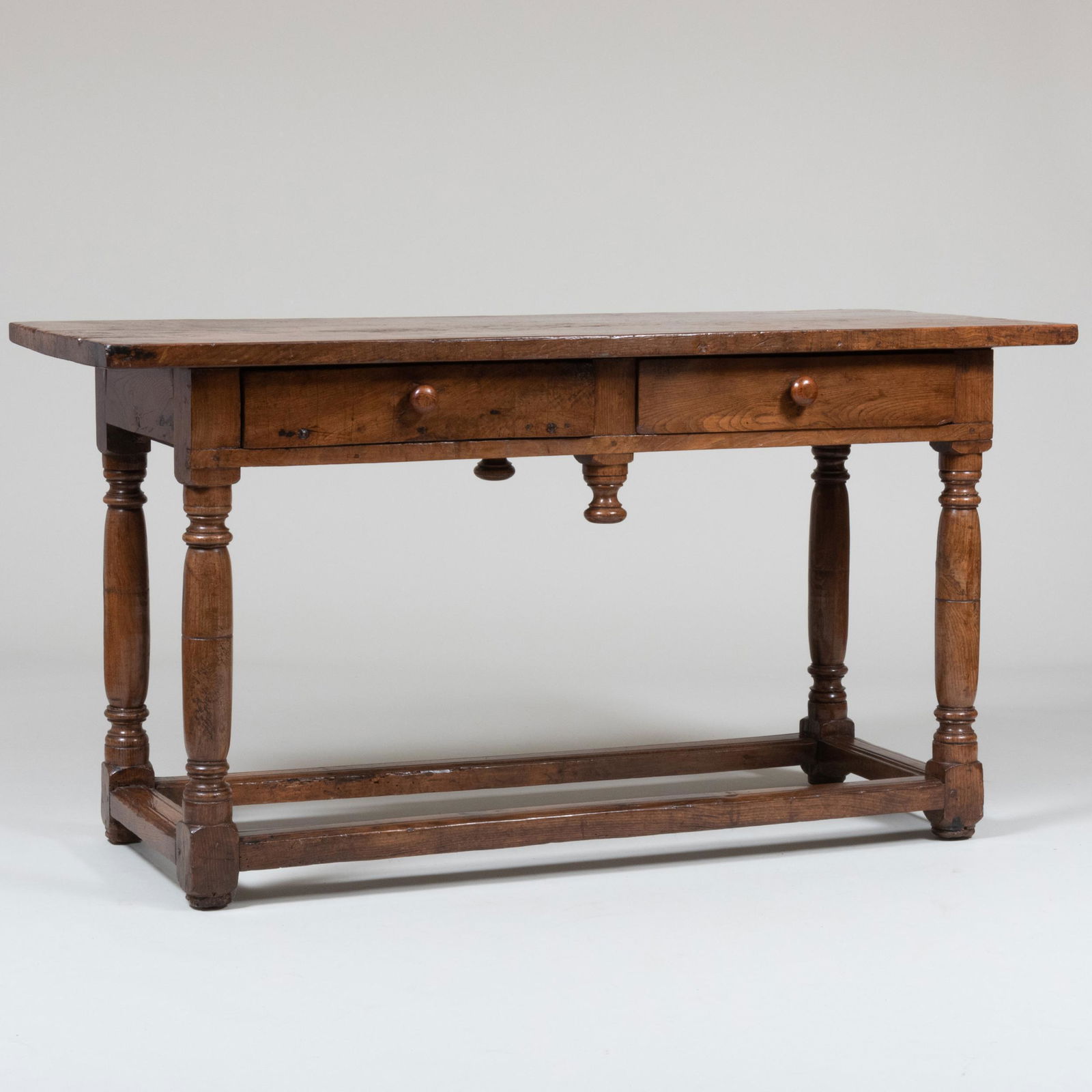 Continental Rustic Walnut Refectory Table (1 of 7)