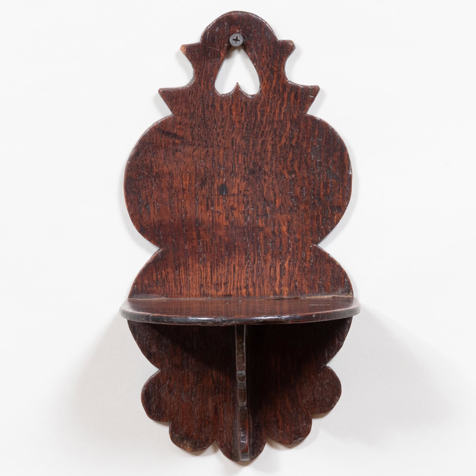 Small Provincial Oak Wall Bracket: Small Provincial Oak Wall Bracket 10 3/4 x 5 1/2 x 4 3/4 in.