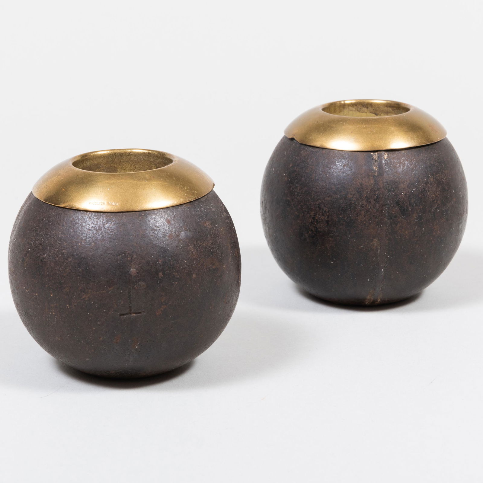 Pair of Brass-Mounted Metal Match Strikers (1 of 9)