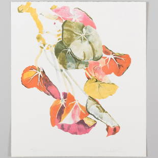 Sondra Freckelton (1936-2019): Flowers: A Group of Eight: Sondra Freckelton (1936-2019): Flowers: A Group of Eight Eight lithographs in colors on wove paper, one on black paper, all signed in pencil and variously numbered. Various sizes, all unframed Brooke