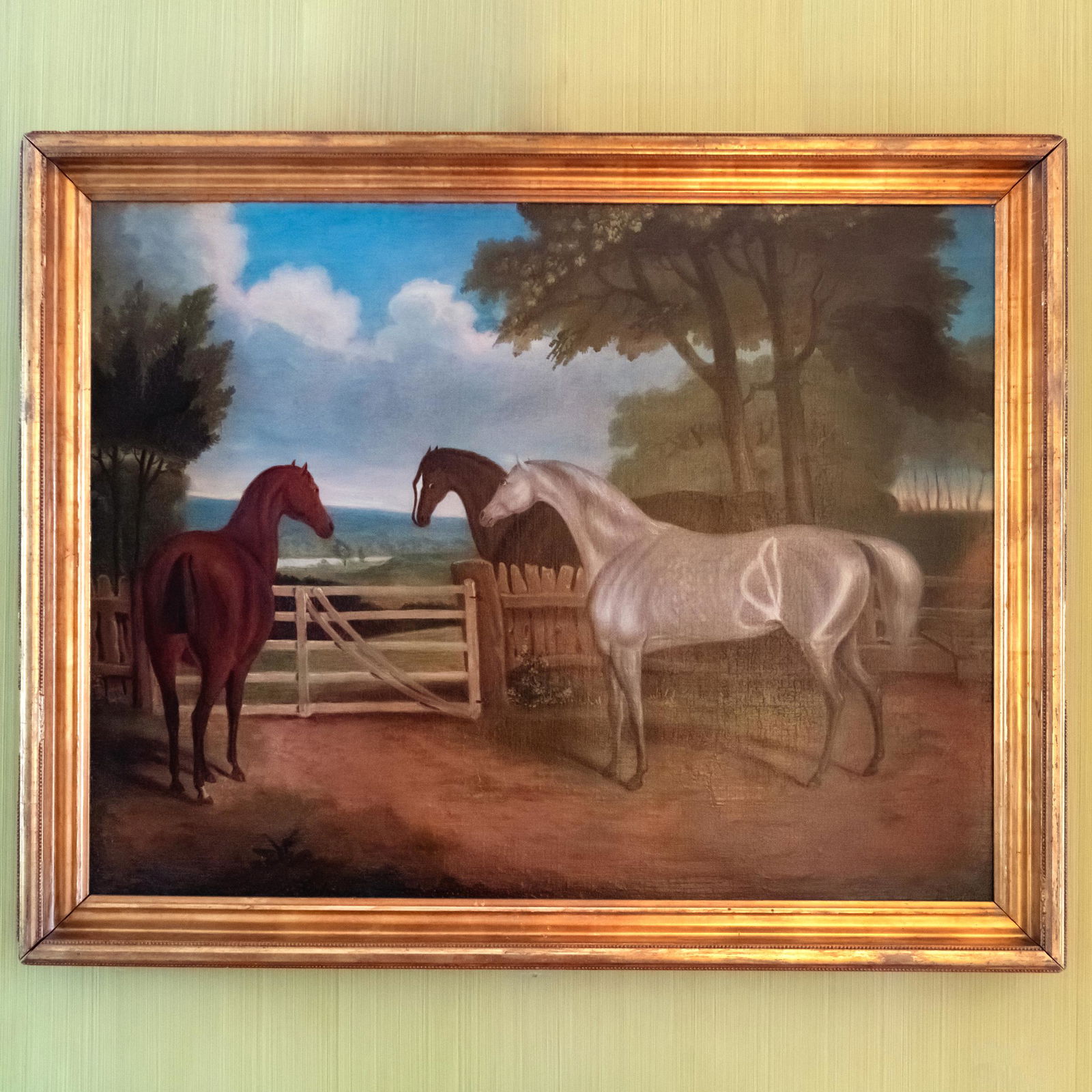 English School: Three Horses at Pasture (1 of 3)