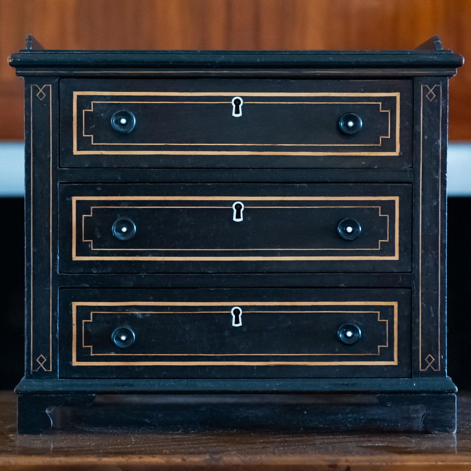 Victorian Painted Miniature Chest of Drawers (1 of 9)
