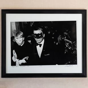 Harry Benson (b. 1929): Frank & Mia, New York, 1966: Harry Benson (b. 1929): Frank & Mia, New York, 1966 Black and white photograph, signed,titled and numbered 11/35. 22 x 29 in. (sight), 31 1/2 x 37 in. (frame). The Collection of Susie Hilfiger at Denb