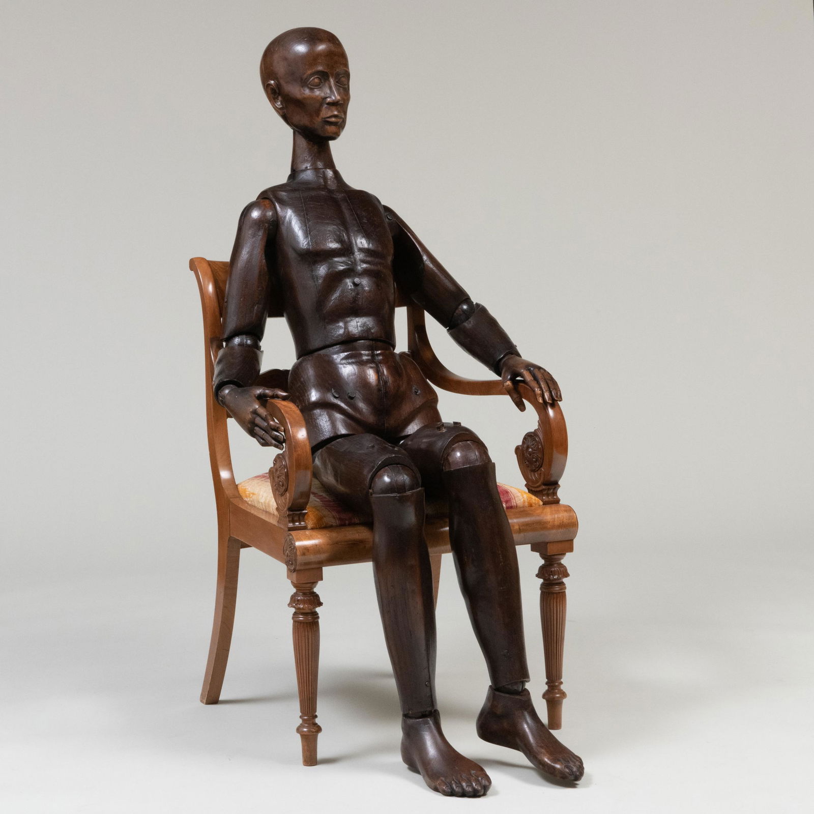 French Stained Oak Artist Mannequin, First Half of the 19th Century (1 of 15)