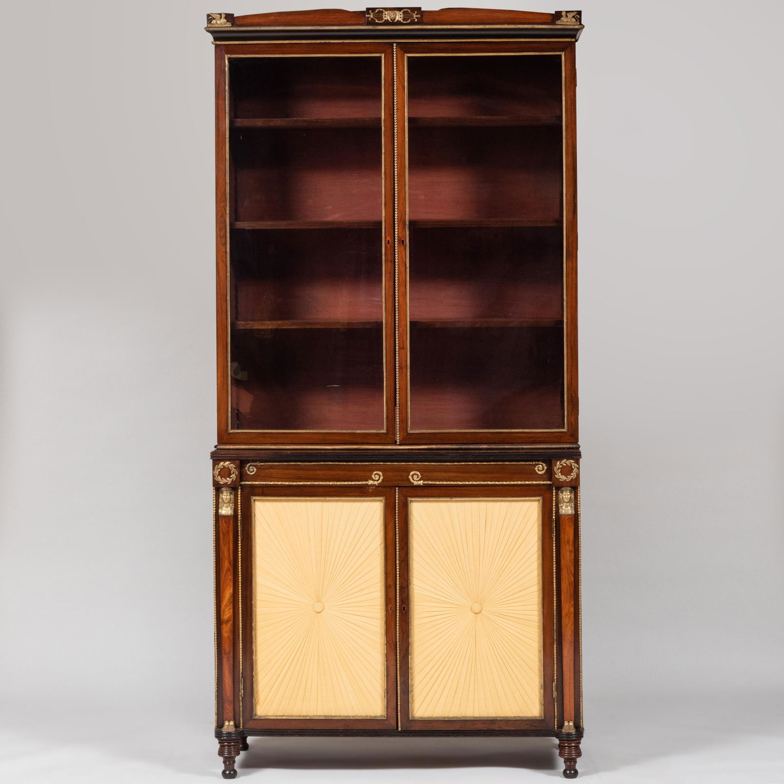 Late Regency Gilt-Metal-Mounted Rosewood Cabinet, in the Egyptian taste (1 of 9)
