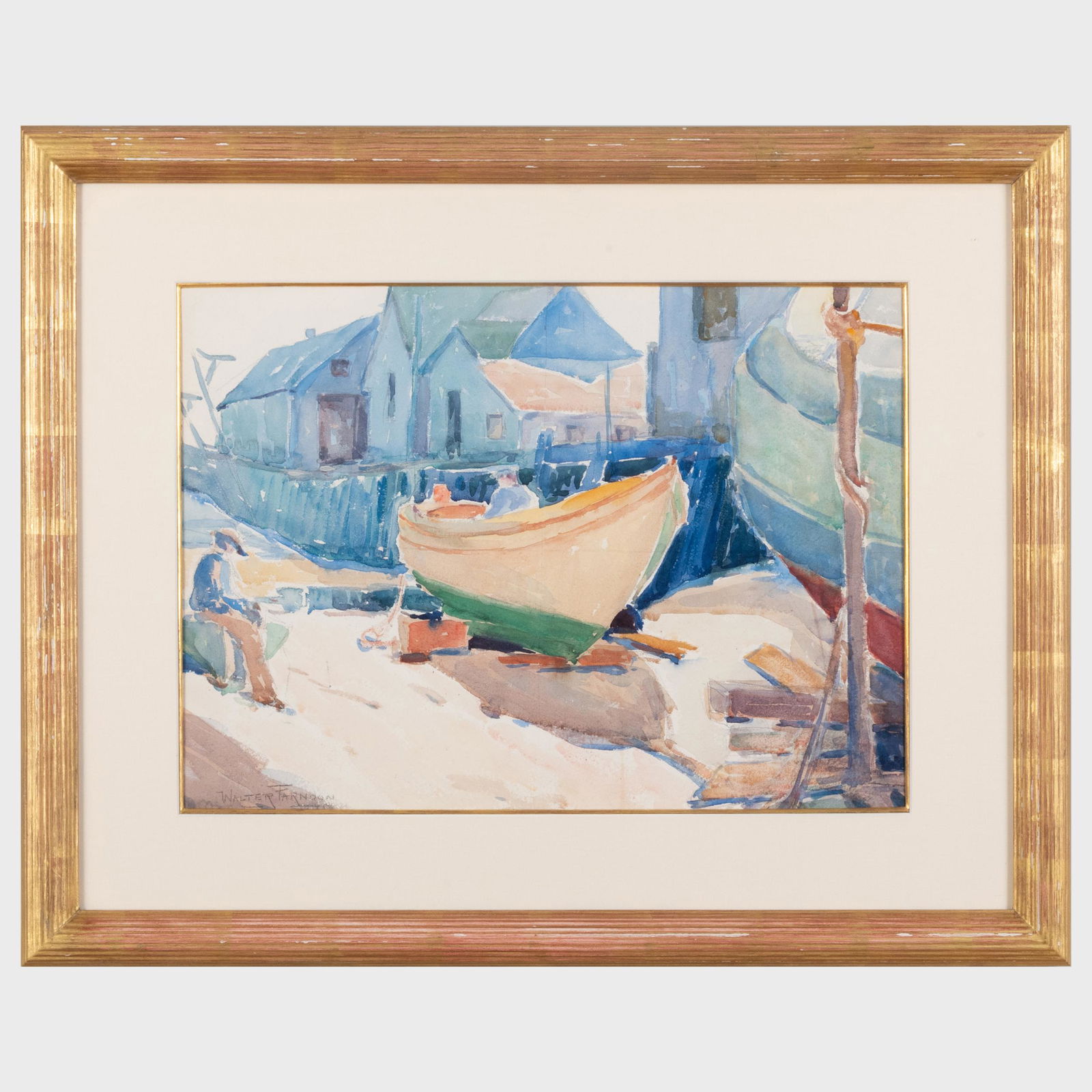 Walter Farndon (1873-1964): Readying the Boat (1 of 2)