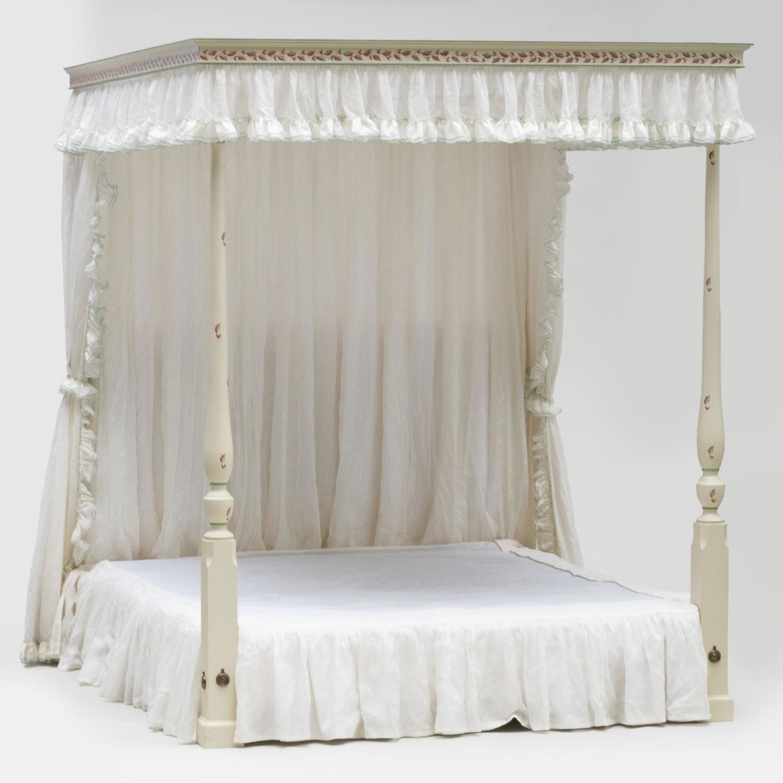 Modern Painted Canopy Bed (1 of 9)
