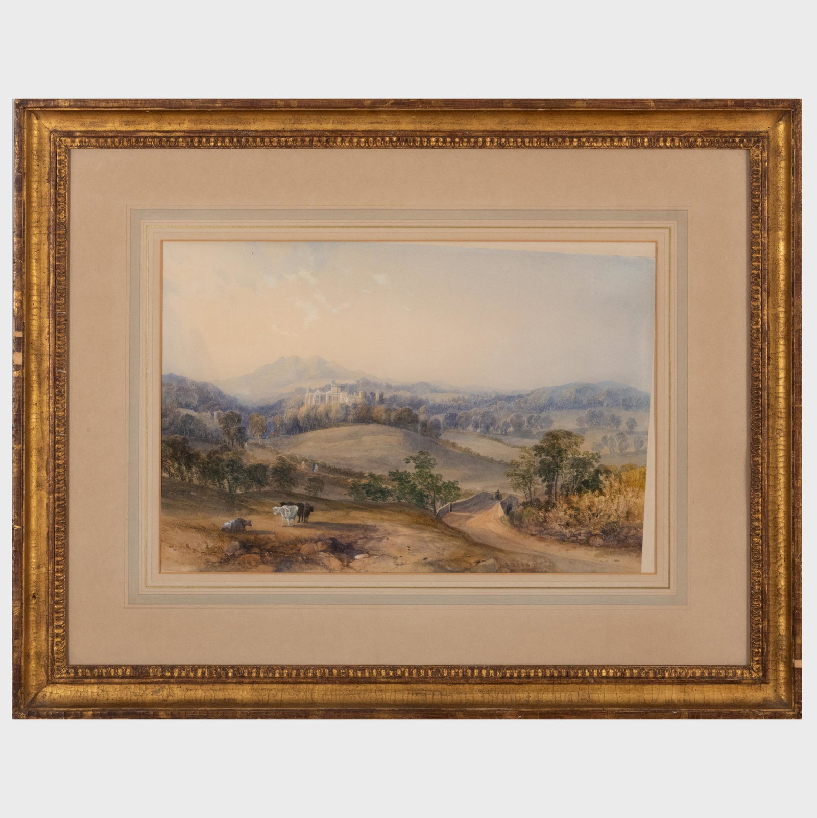 James Burrell Smith (1822-1897): Castle in a Landscape: James Burrell Smith (1822-1897): Castle in a Landscape Watercolor on paper, signed 'JB Smith ' lower right, with label from The Fine Art Society, London. Fine Art Society, London, 1965, no. 7882