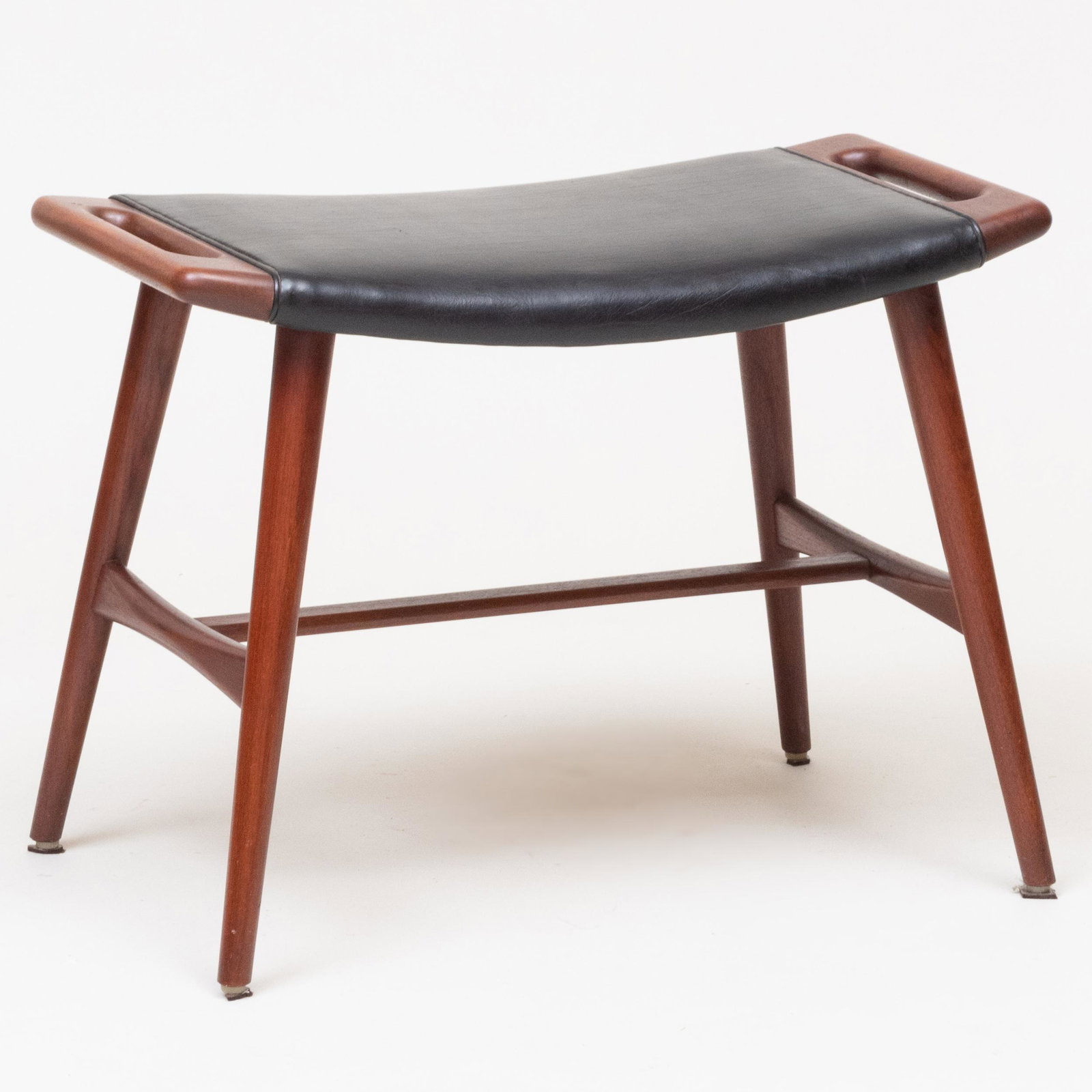 Hans Wegner Teak Upholstered 'AP-30' Piano Stool (1 of 9)