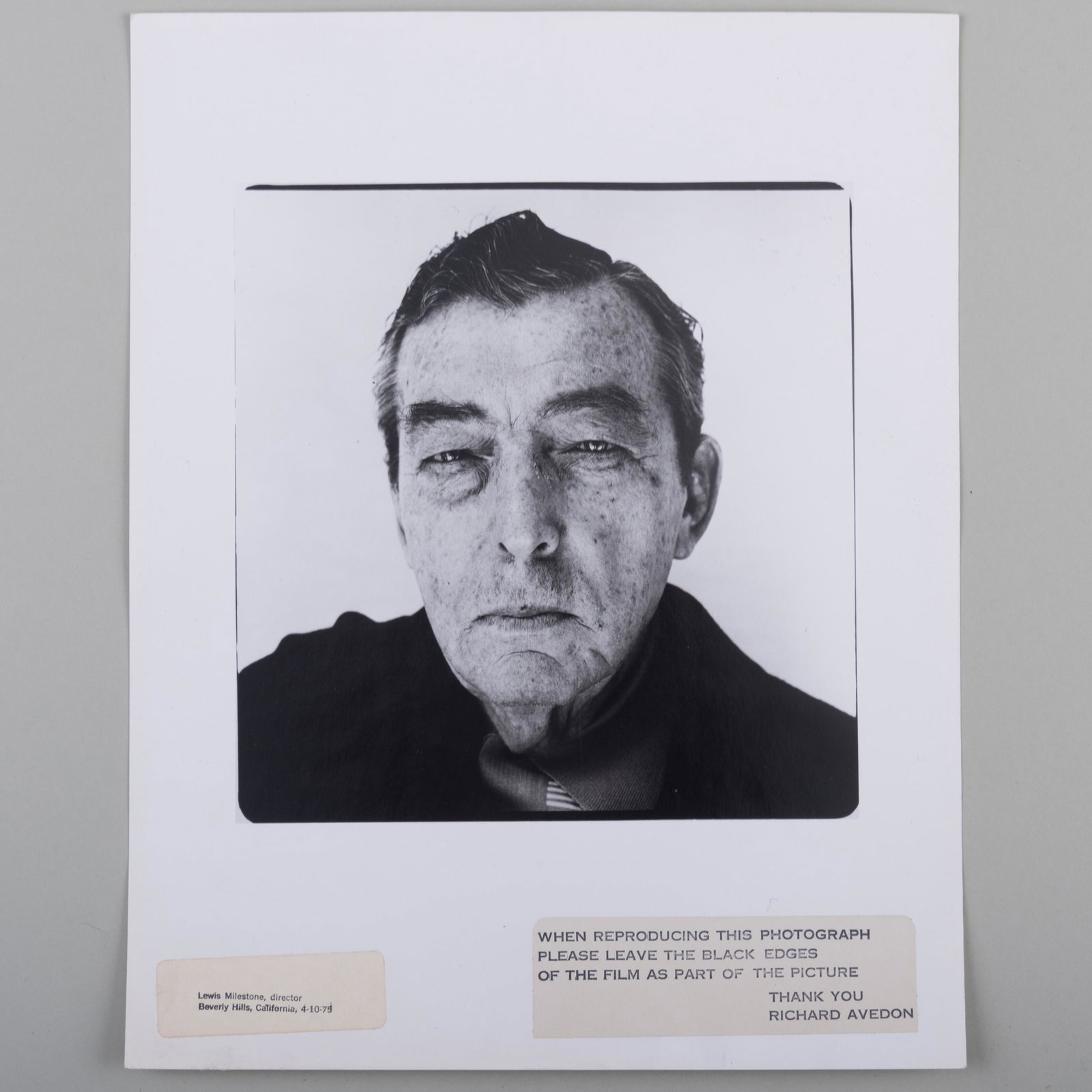 After Richard Avedon (1923-2004): Groucho Marx; and Lewis Milestone (1 of 11)