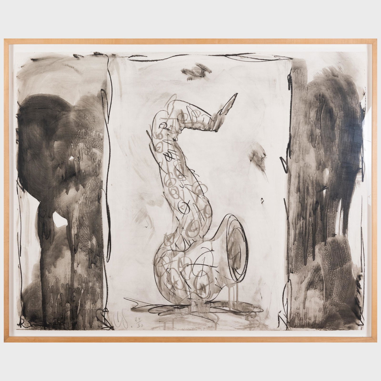 Claes Oldenburg (1929-2022): Soft Sax (Black and White) (1 of 5)