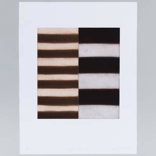 Sean Scully (b. 1945): Large Mirror III: Sean Scully (b. 1945): Large Mirror IIIEtching and aquatint in colors on wove paper, 1997, signed, titled and dated in pencil, numbered 9/40.30 x 22 1/2 in. (sheet), unframed.Alexander and Bonin, NY.