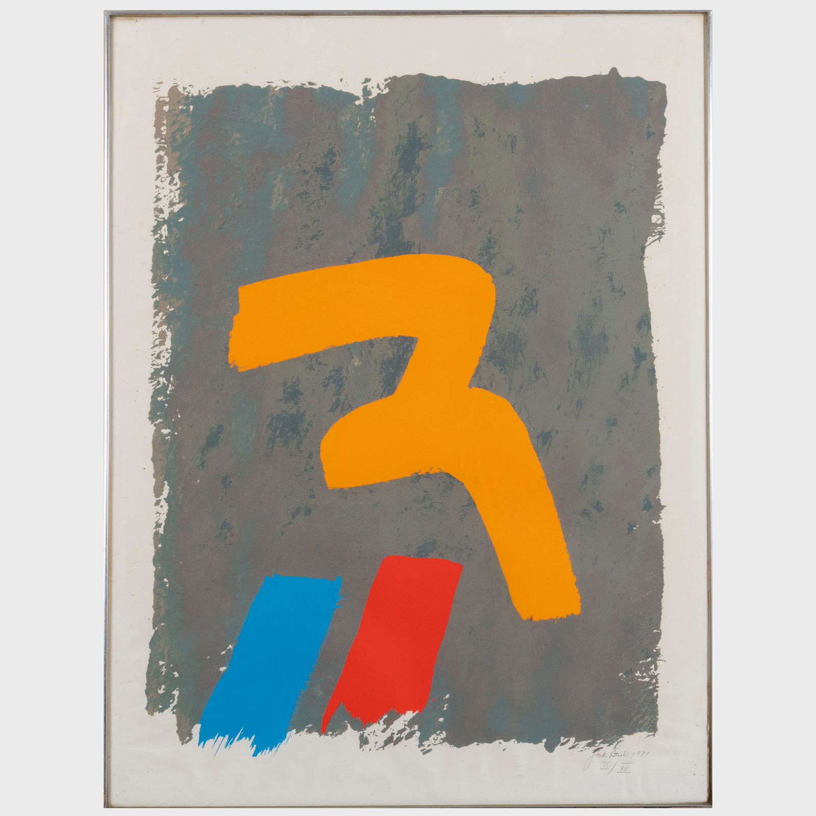 Jack Bush (1909-1977): Yellow Mark, from Loop Series (1 of 3)