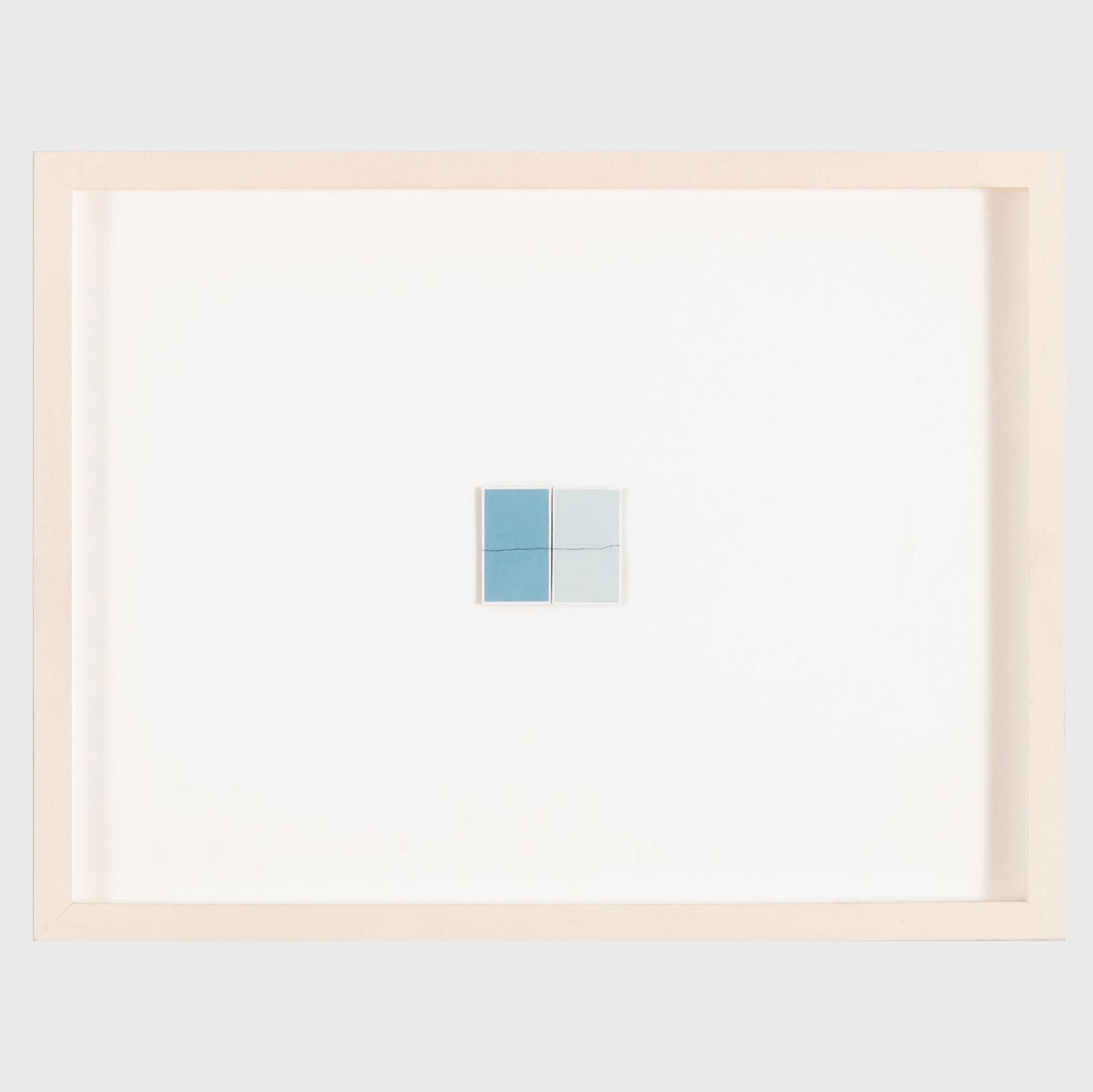 Kate Shepherd: Untitled: Kate Shepherd: Untitled Graphite transfer on paint chips, c. 1996, unsigned. 1 1/2 x 1 3/4 in. (image), 10 x 13 in. (frame). Note: Our thanks to the artist for confirming the attribution and date of t