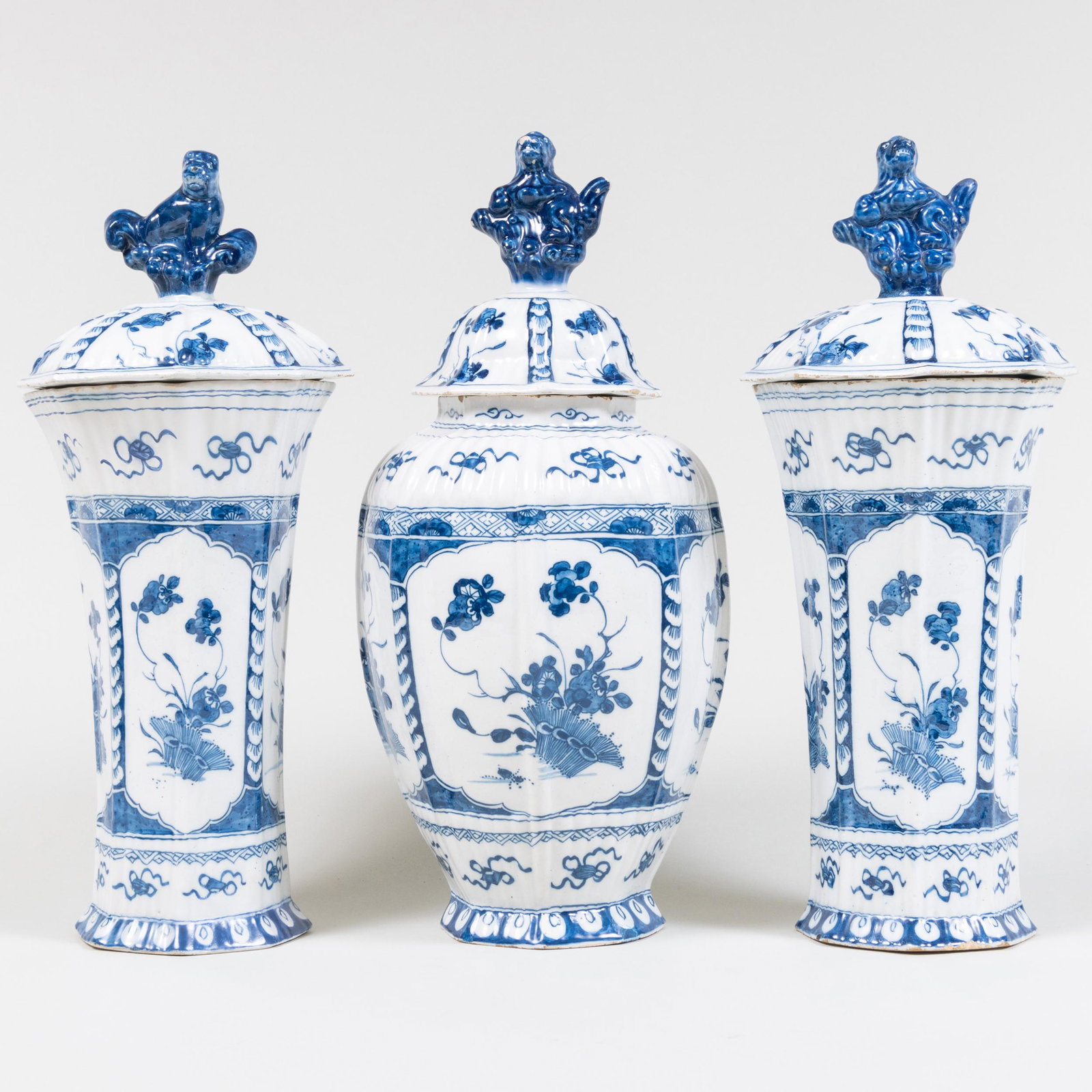 Delft Blue and White Three-Piece Garniture (1 of 14)