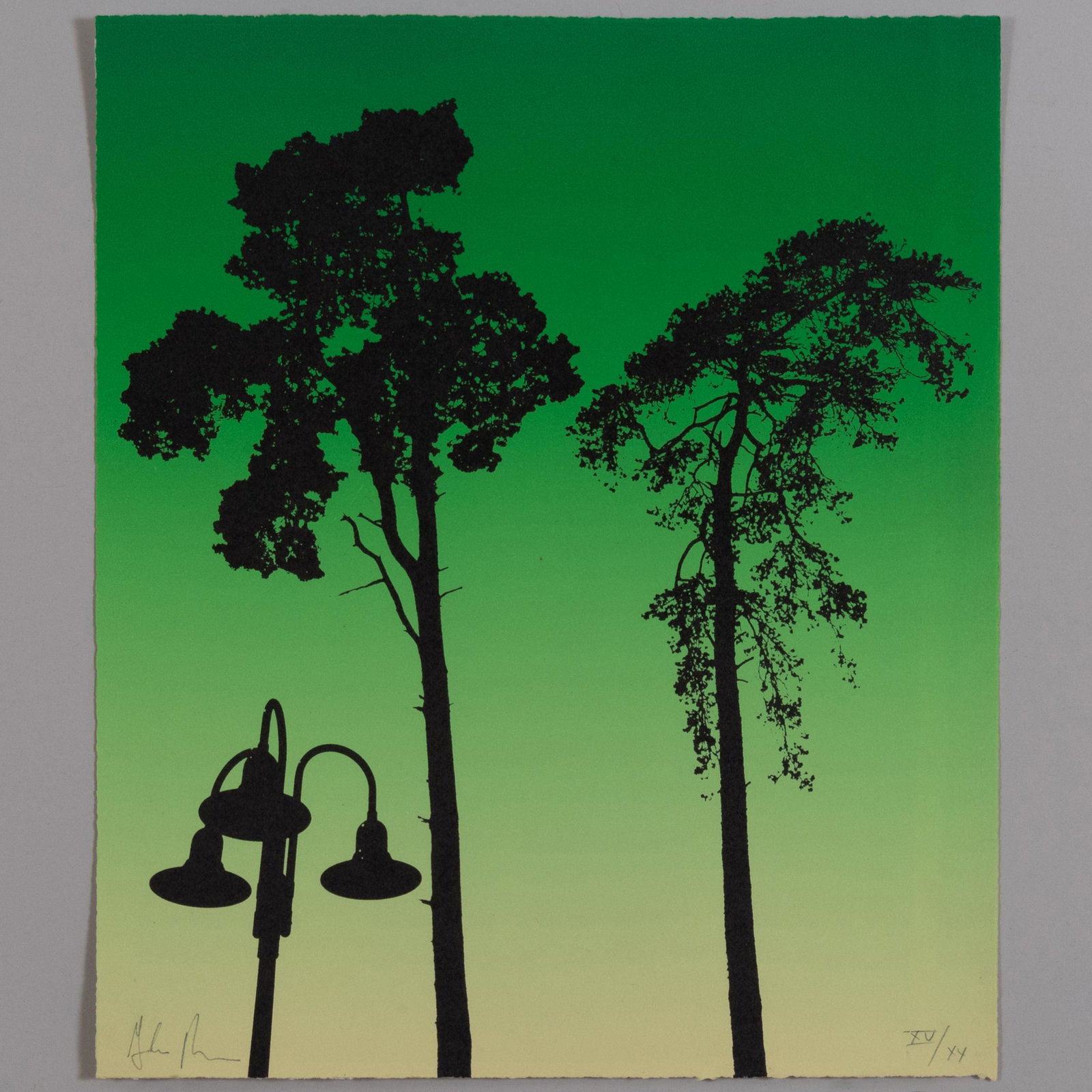 Glen Rubsamen (b. 1959): Untitled: Glen Rubsamen (b. 1959): Untitled Lithograph in colors on wove paper, signed and numbered XV/XX in pencil. 14 3/4 x 12 1/2 in. (sheet), unframed.