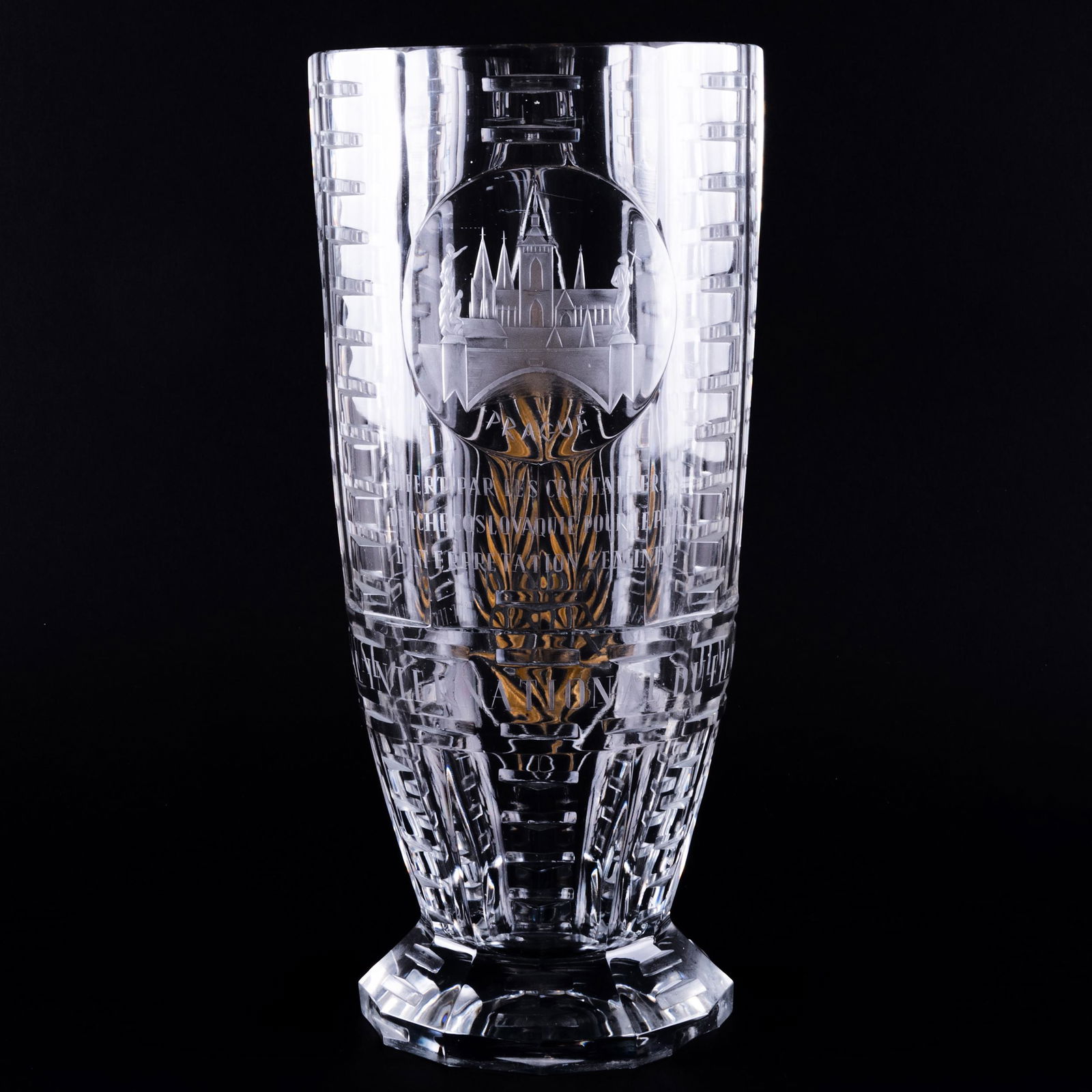 Commemorative Glass Vase for Joanne Woodard, 26th Cannes Film Festival in 1973 for 'The Effect of (1 of 9)