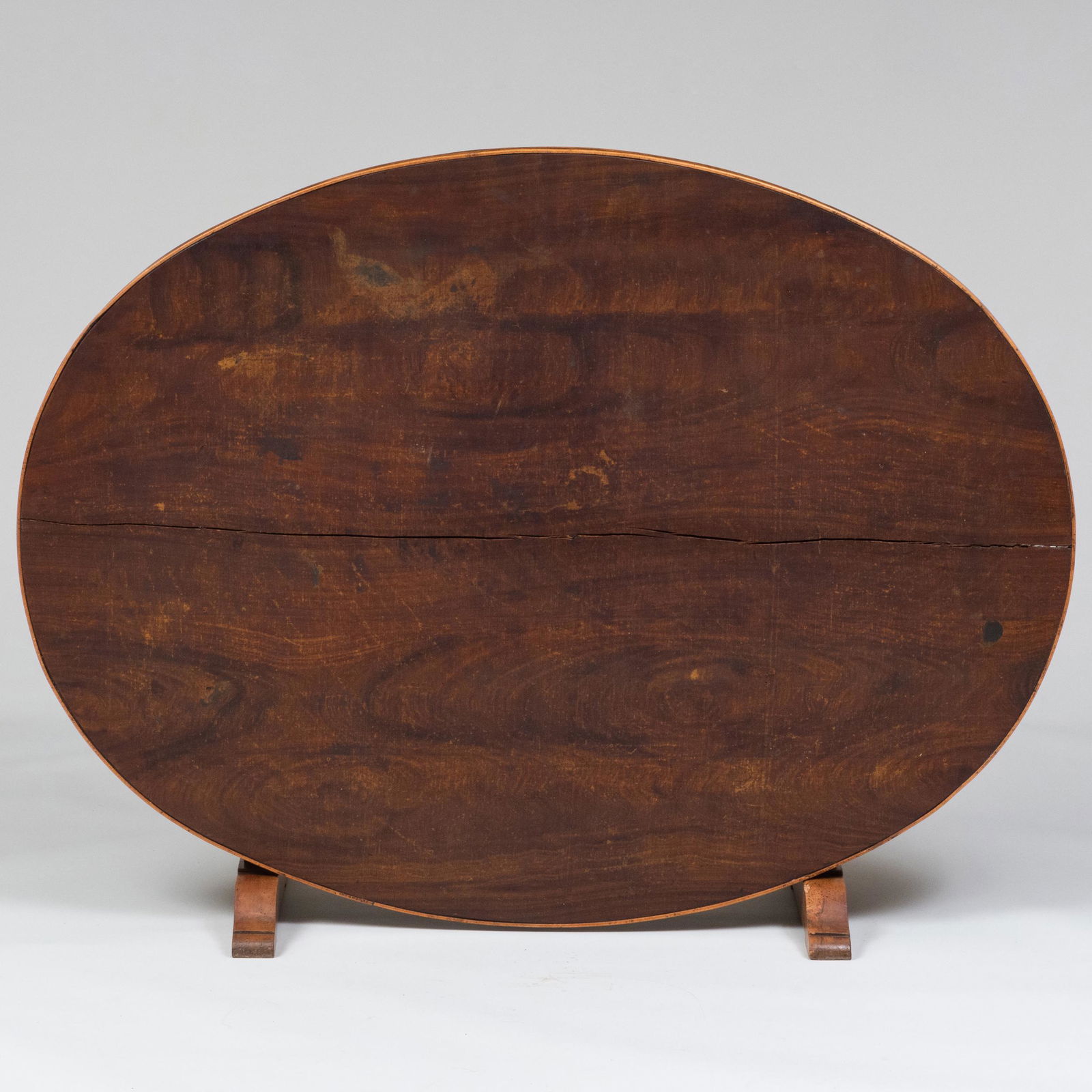 Small French Provincial Oak and Fruitwood Tilt-Top Dining Table (1 of 12)