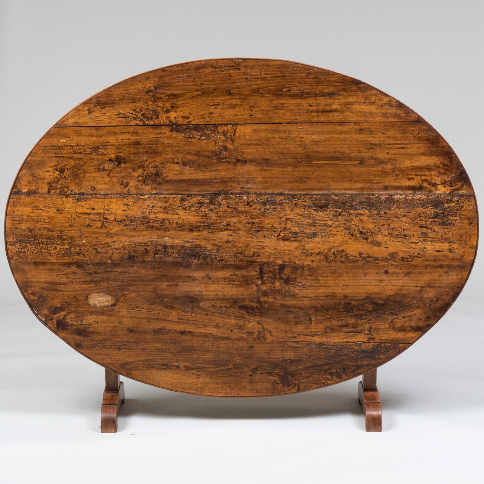 French Provincial Walnut Tilt-Top Dining Table (1 of 10)