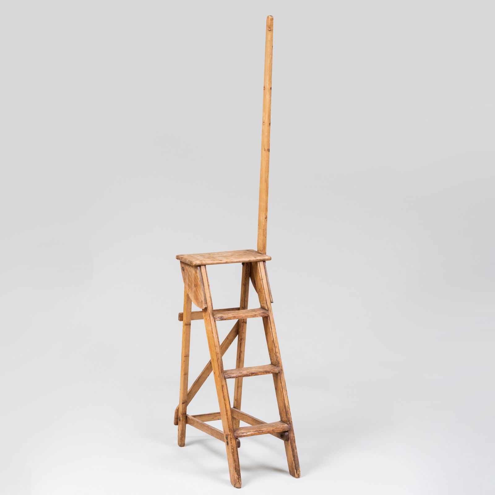 English Provincial Pine Library Steps, Heathman & Co. Makers, Parsons Green, Fulham, London, S.W. (1 of 10)