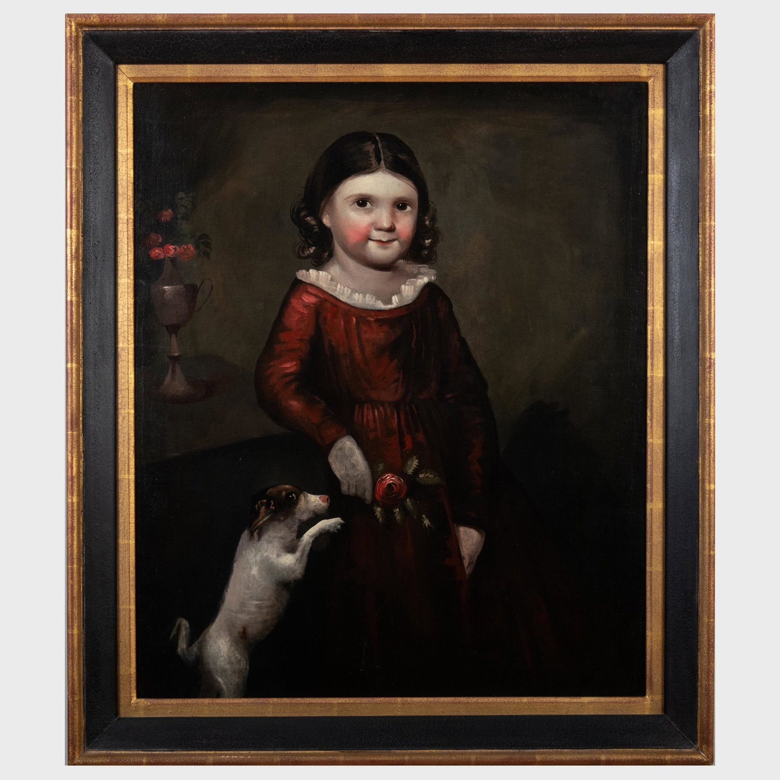 American School: Girl with Her Dog (1 of 3)