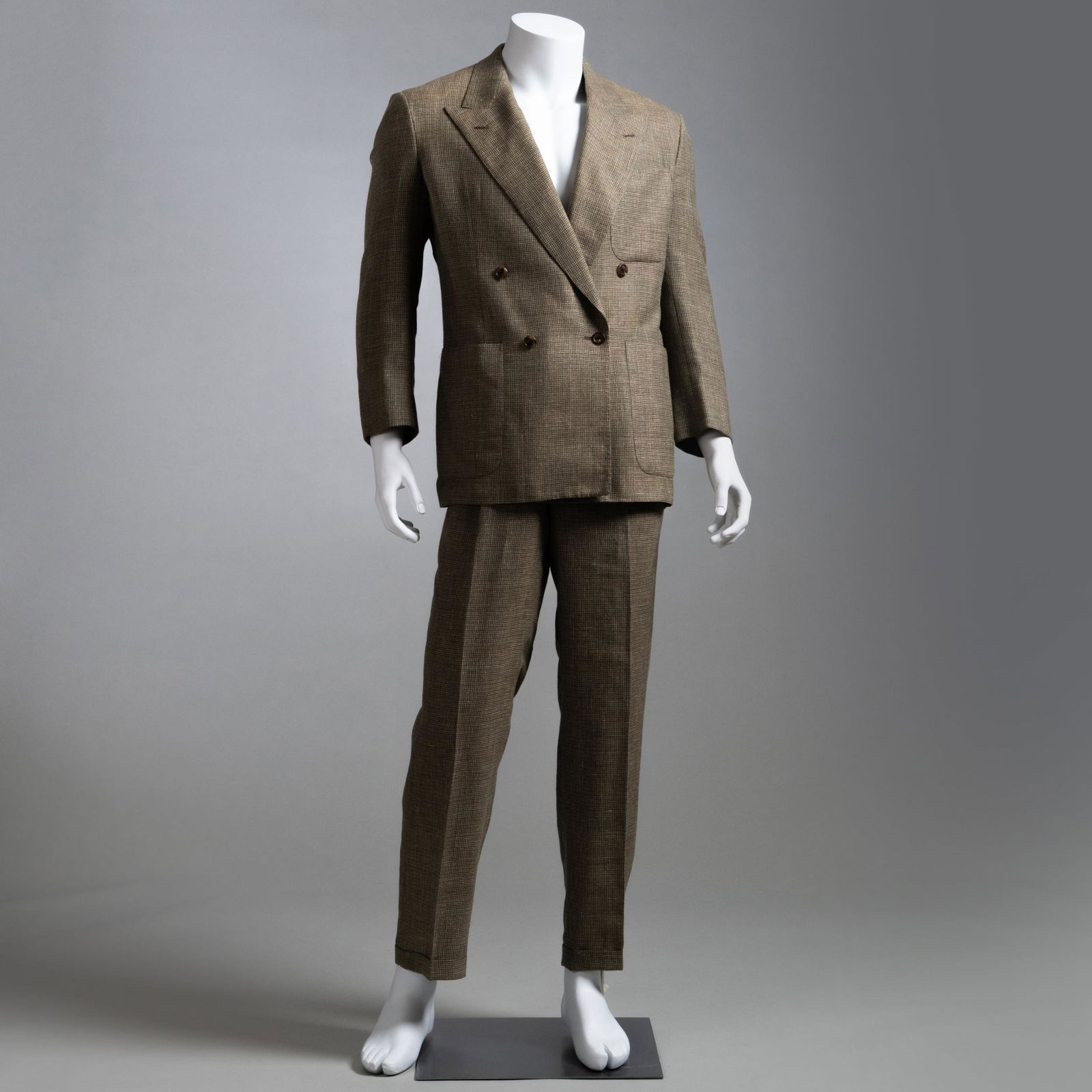Alexander Julien Double Breasted Wool Suit with Red Suspenders, worn by Paul Newman (1 of 10)