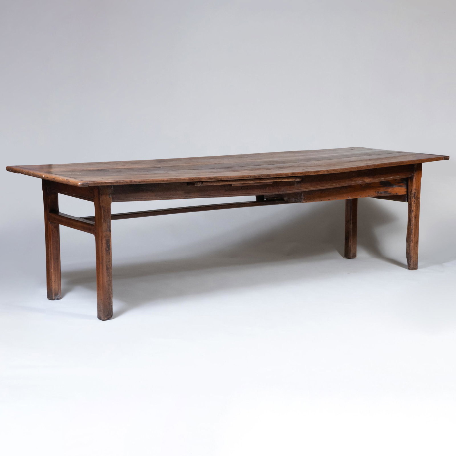 French Provincial Walnut Farmhouse Table: French Provincial Walnut Farmhouse Table 30 1/2 in. x 8 ft. 11 1/2 in. x 34 in. 1840 from Russell Steele antiques in Easthampton ~6,000