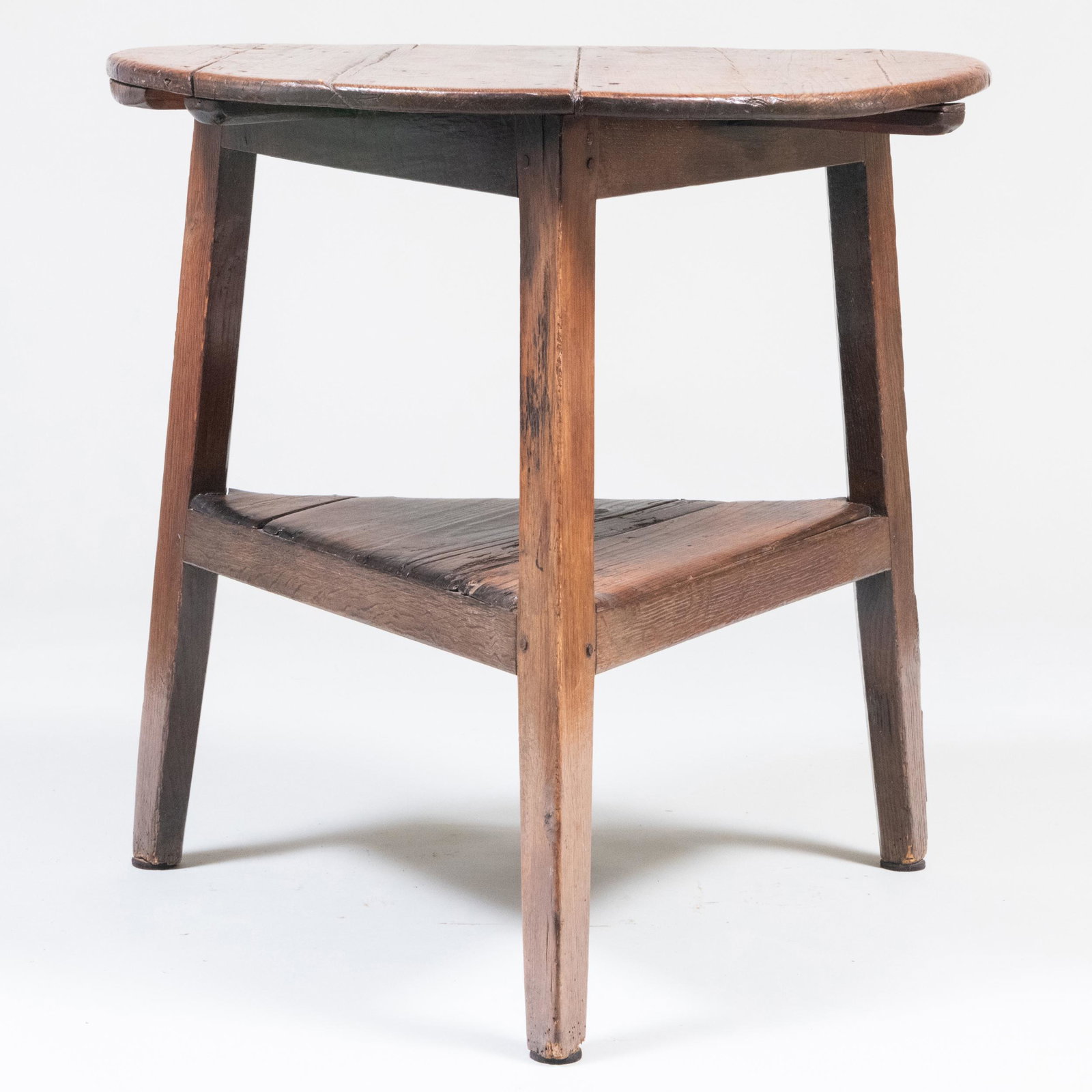 George III Yew Wood and Oak Tavern Table: George III Yew Wood and Oak Tavern Table 28 x 28 1/2 x 27 3/4 in. Provenance: Alexander Samson Antiques, UK