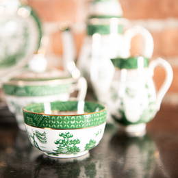 English Green Transfer Printed Breakfast Set in the 'Fitzhugh' Pattern