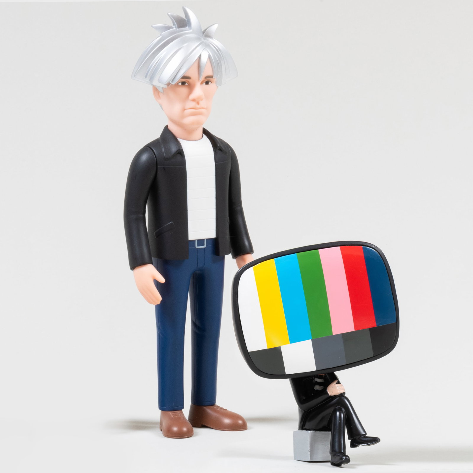 Medicom Vinyl Collection Andy Warhol Doll and a Television Man Toy (1 of 20)