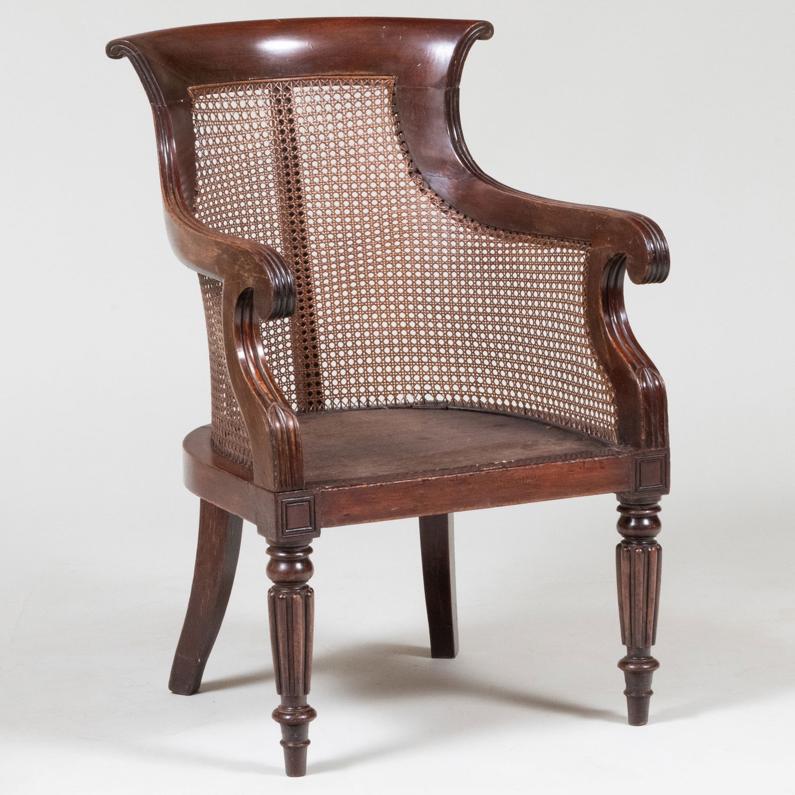 William IV Mahogany and Caned Armchair (1 of 11)