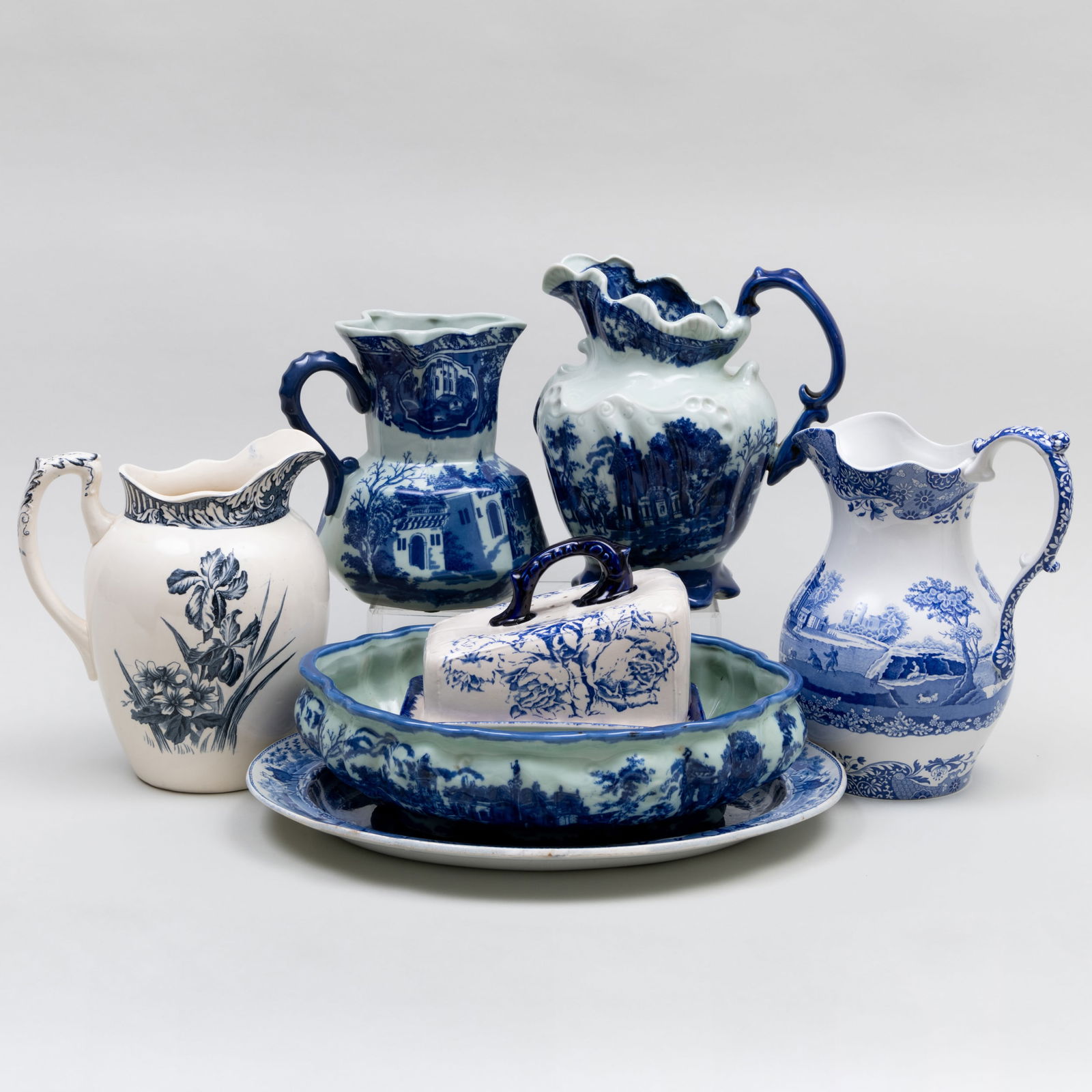 Group of Blue and White Transferware (1 of 20)