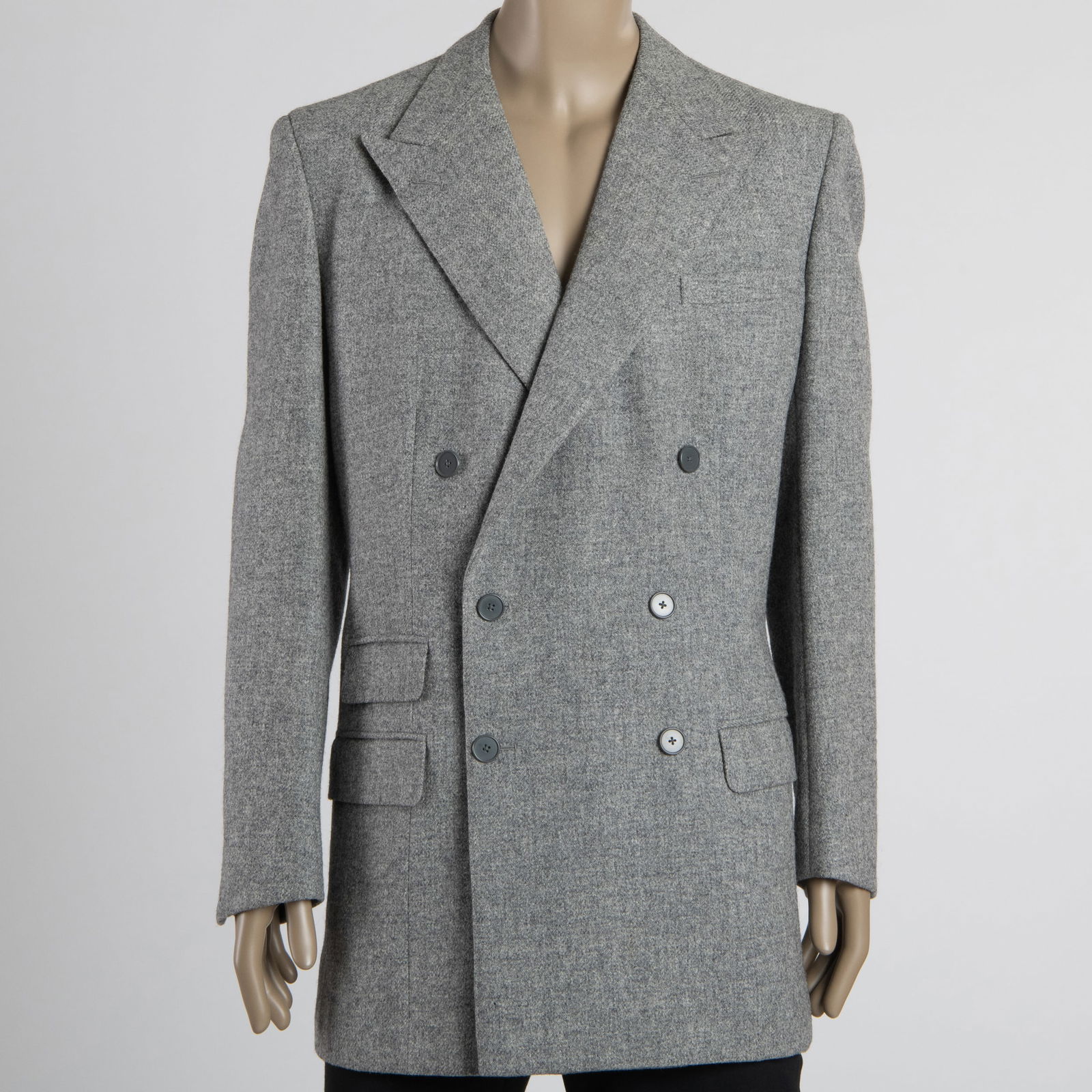 H. Huntsman & Sons Grey Wool Blazer (1 of 6)