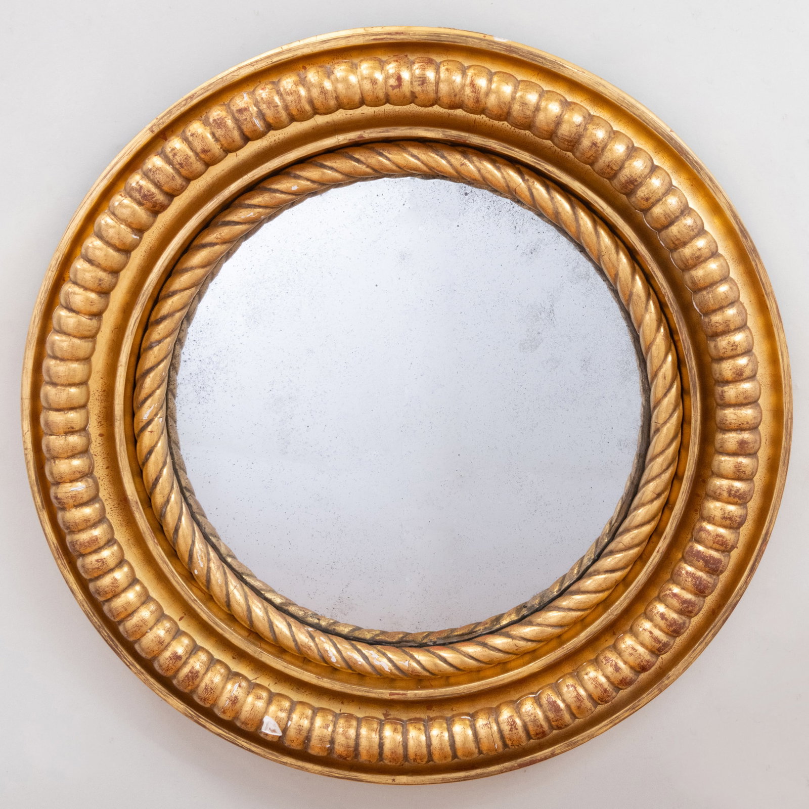 Victorian Giltwood Convex Mirror (1 of 4)